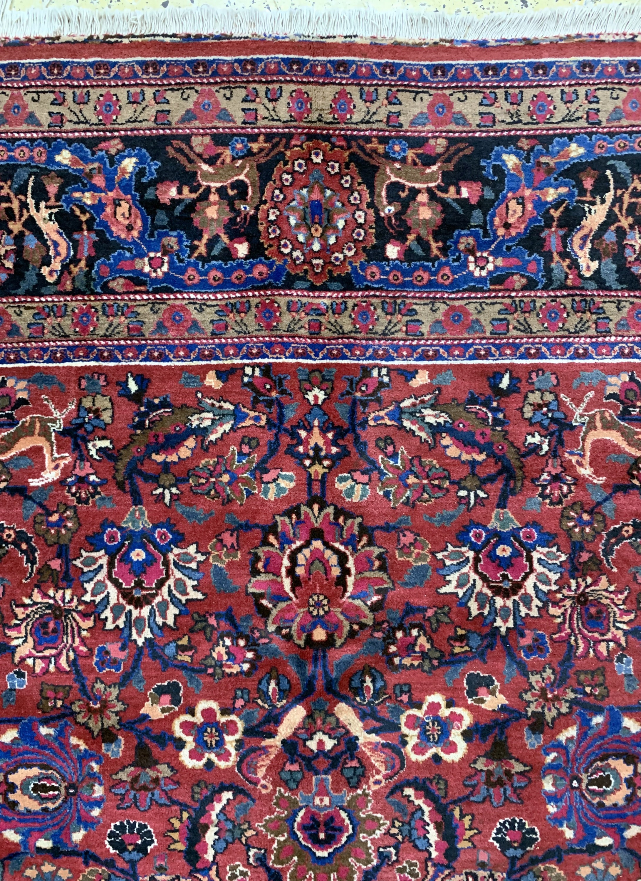 Detail e: Mesched, Persien, Mitte 20.Jhd, Wolle auf Baumwolle, ca. 395 x 295 cm, EHZ: 2