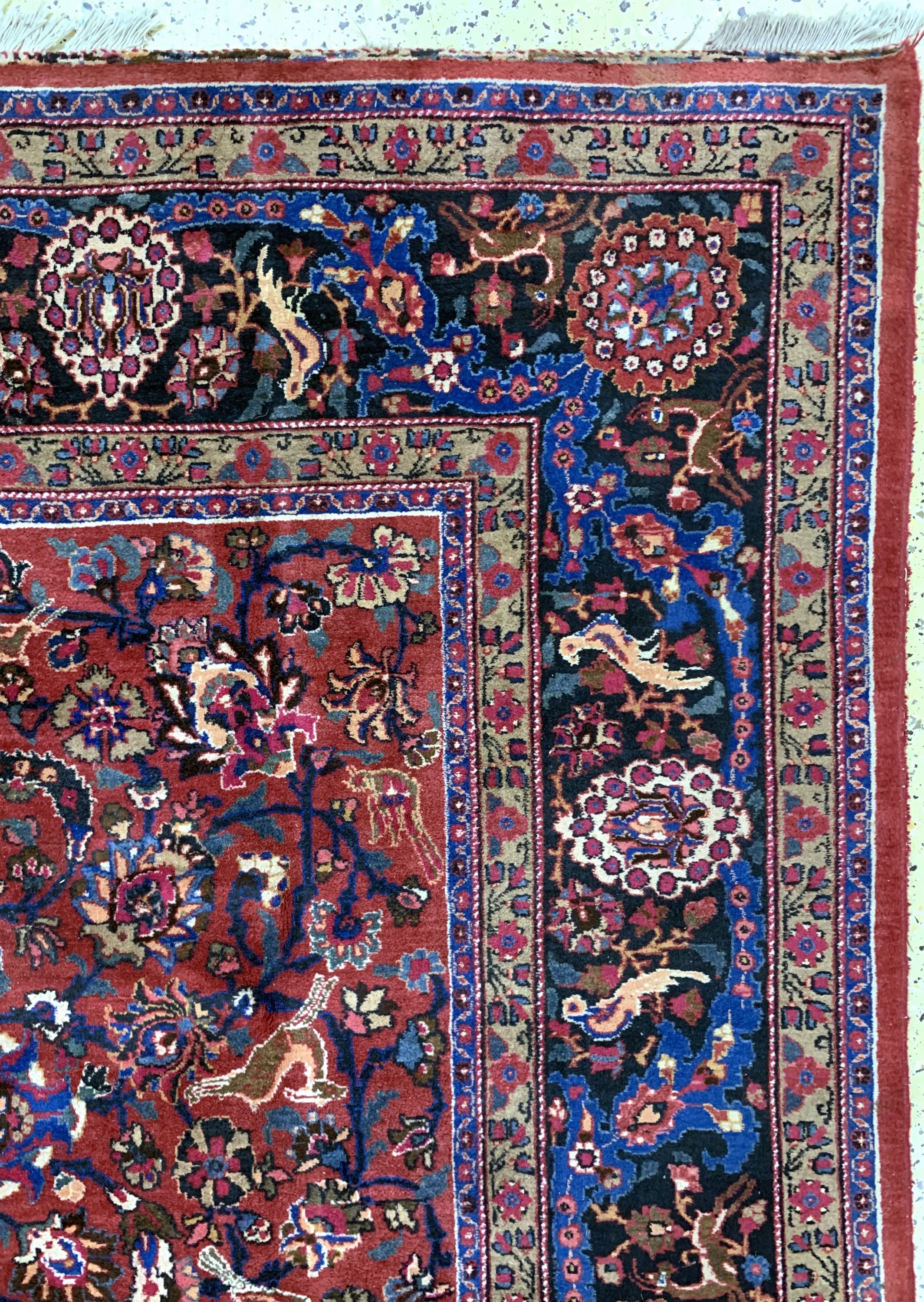 Detail f: Mesched, Persien, Mitte 20.Jhd, Wolle auf Baumwolle, ca. 395 x 295 cm, EHZ: 2