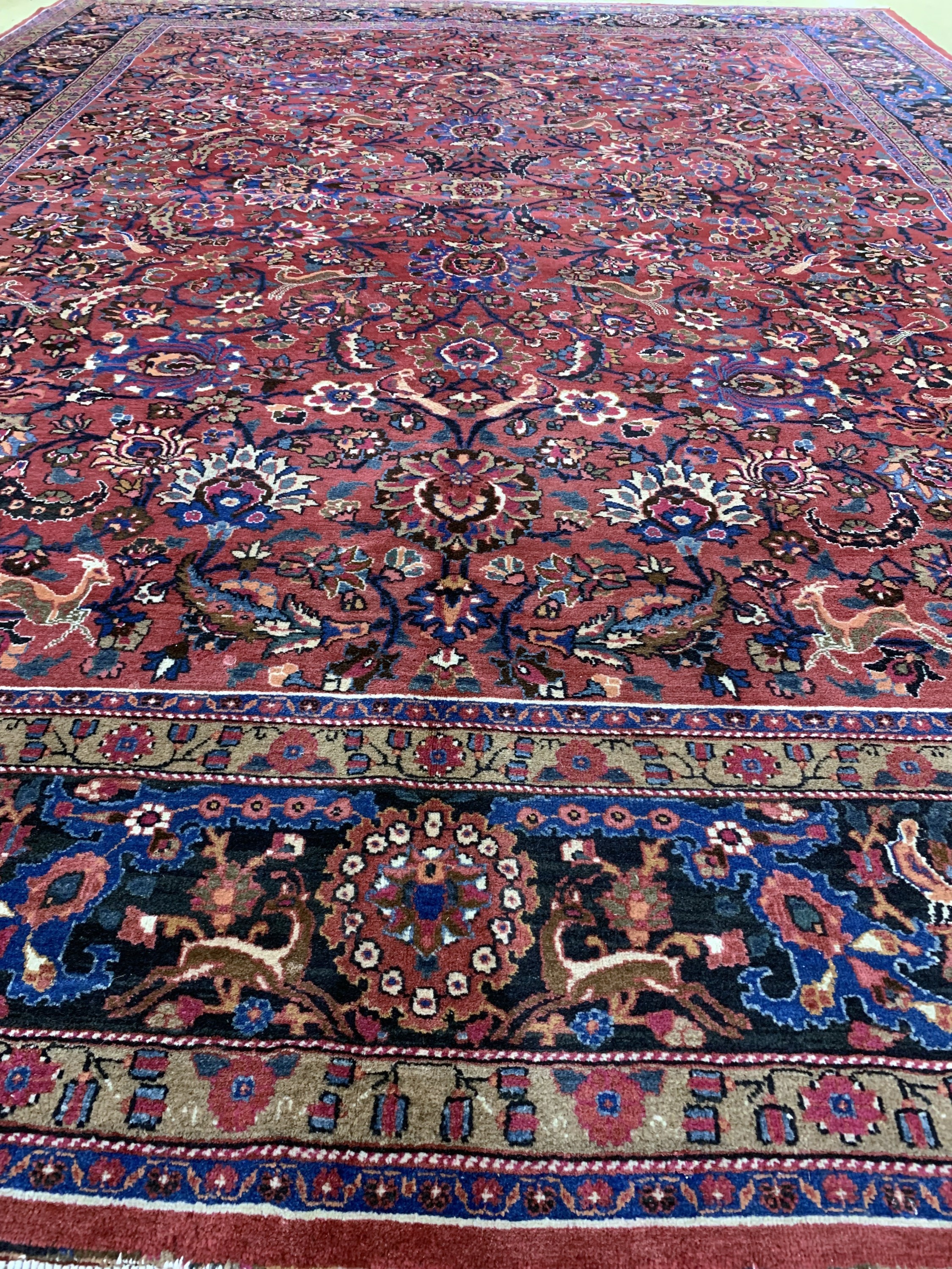 Detail g: Mesched, Persien, Mitte 20.Jhd, Wolle auf Baumwolle, ca. 395 x 295 cm, EHZ: 2