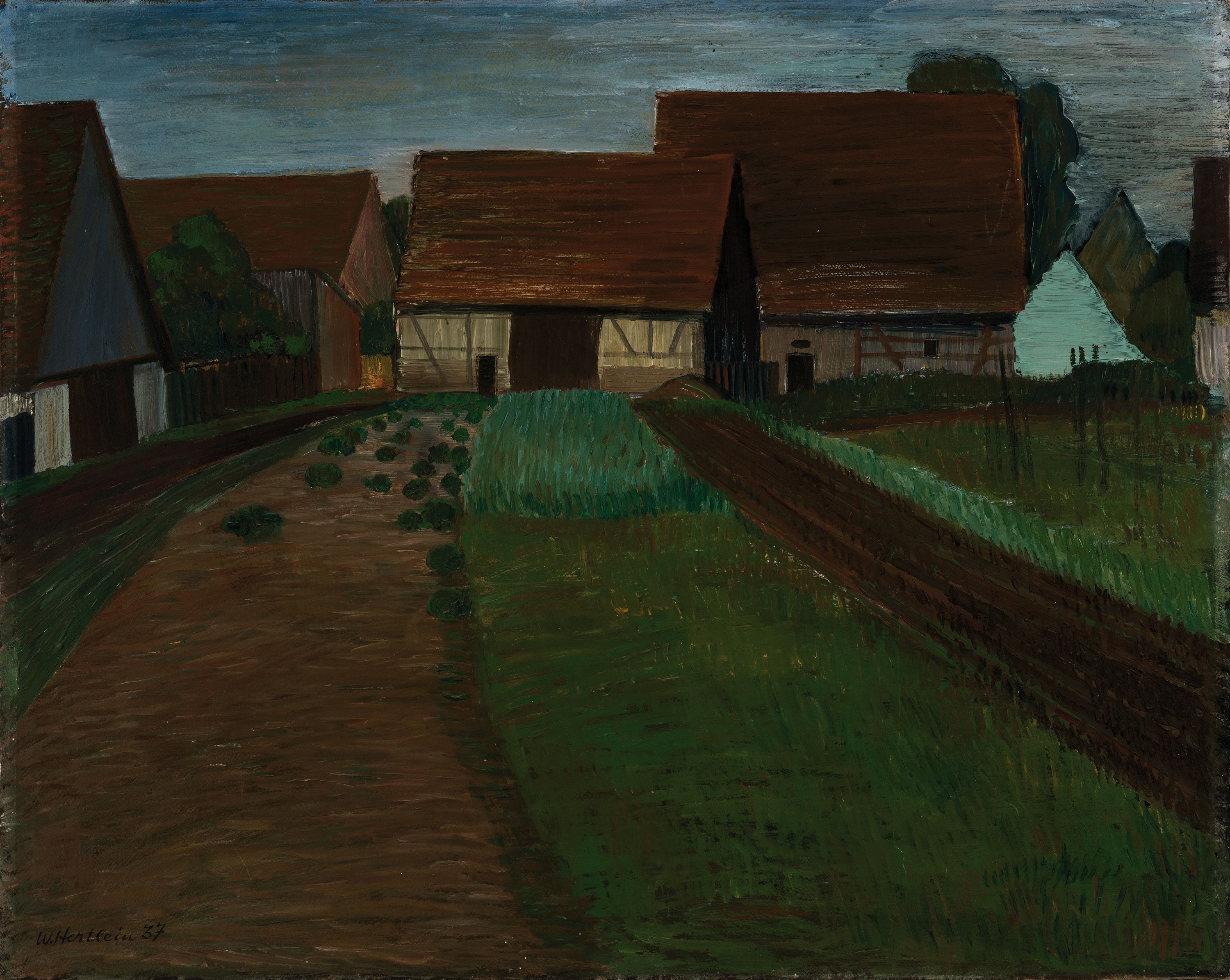 Willi Hertlein,1908-1968, Öl/Holz, um 1930, ca. 52x65 cm Das Gemälde stammt aus dem Nachlass des Künstlers, Herlein studierte bei Emil Orlik an ...