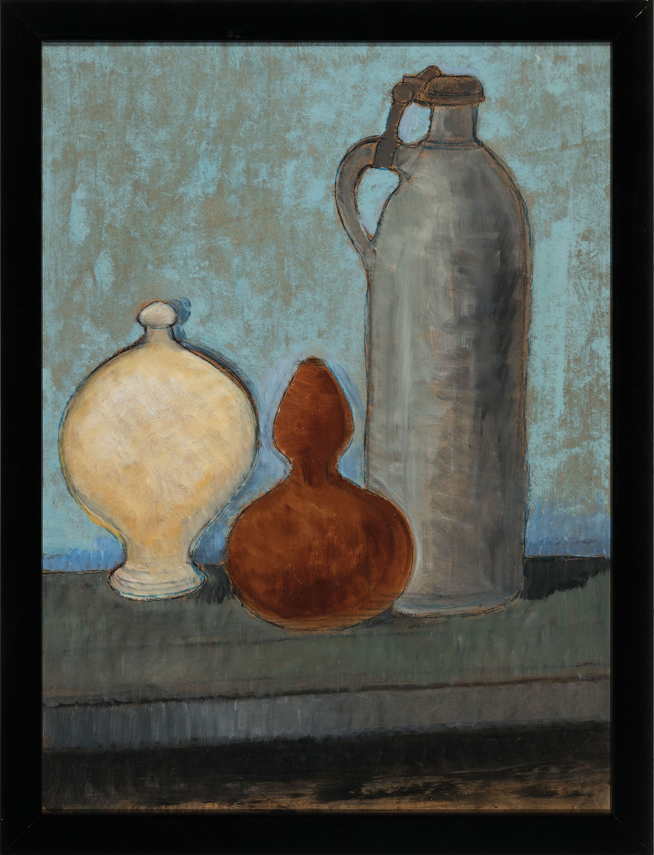 Detail k: Willi Hertlein,1908-1968, Tempara/Holz, Stillleben, um 1935, R.ca. 50x38,5 cm Das Gemälde stammt aus dem Nachlass des Künstlers, Herlein studierte ...
