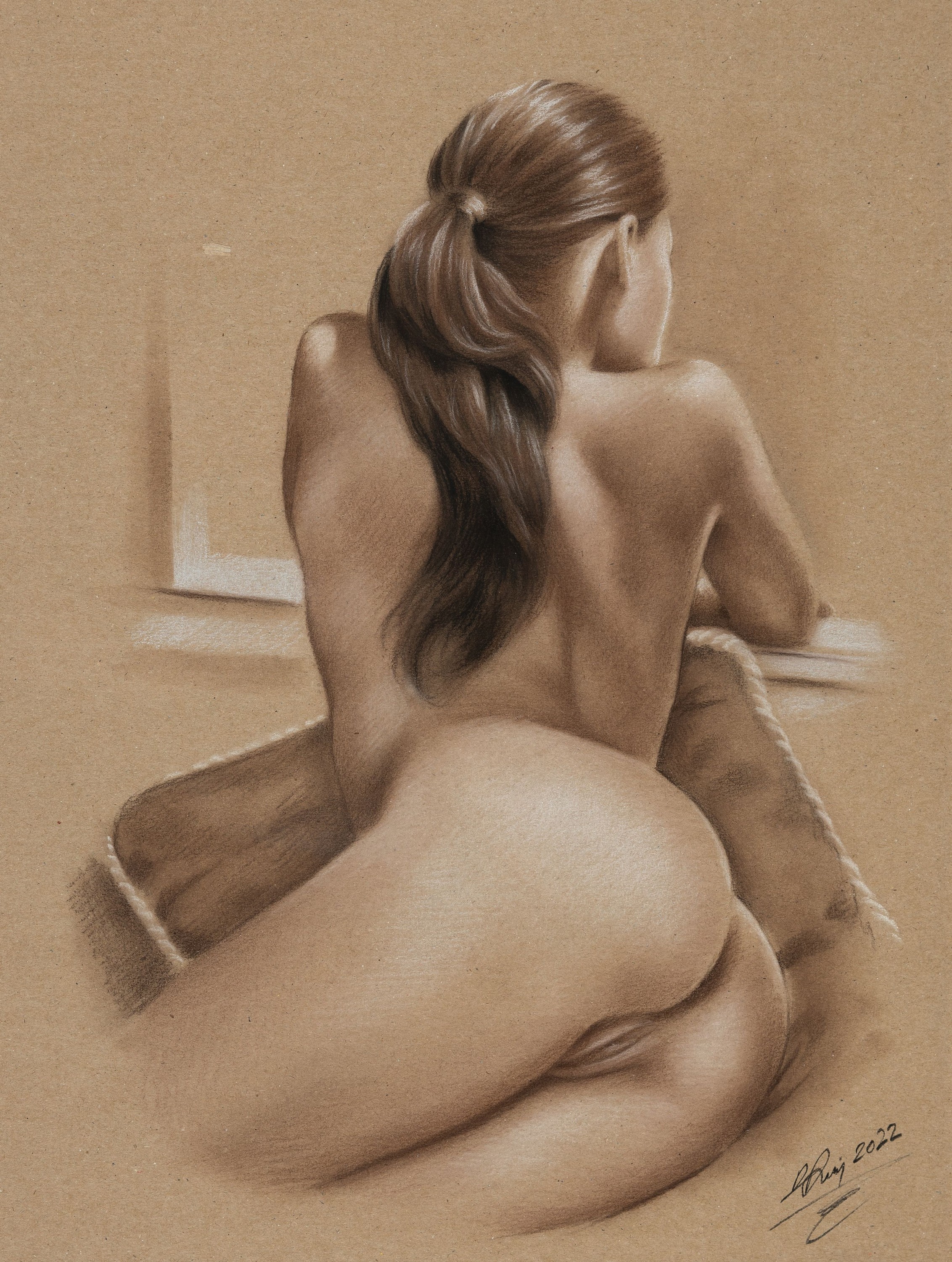 Denis Prenzel, geb. 1971, Konvolut aus 2 Werken, jeweils handsign., und datiert, unter Glas, je gesamt ca. 43x33 cm