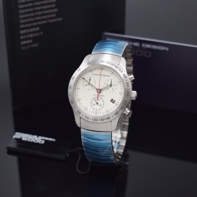 Image PORSCHE DESIGN chronograph reference 6600.41.1, quartz, stainless steel case including ...