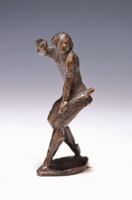 Image Mari Andriessen, 1897-1979 Haarlem, bronze figurine, "Meestrechter Geis", ...