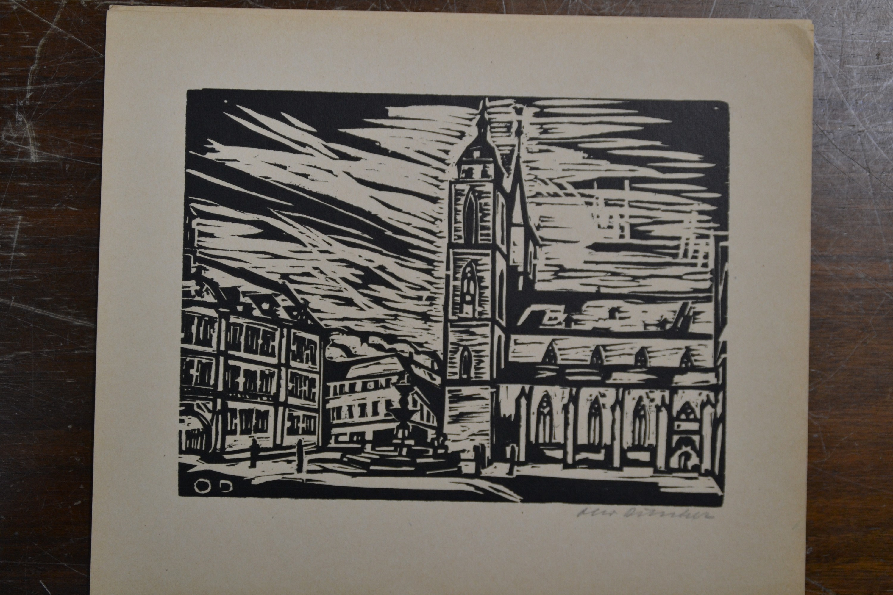 Detail e: Otto Ditscher, 1903 - 1987 Neuhofen, Studium an den Akademien München und Karlsruhe, bekannter Pfälzer Maler und Mitglied der Pfälzer Sezession, ...