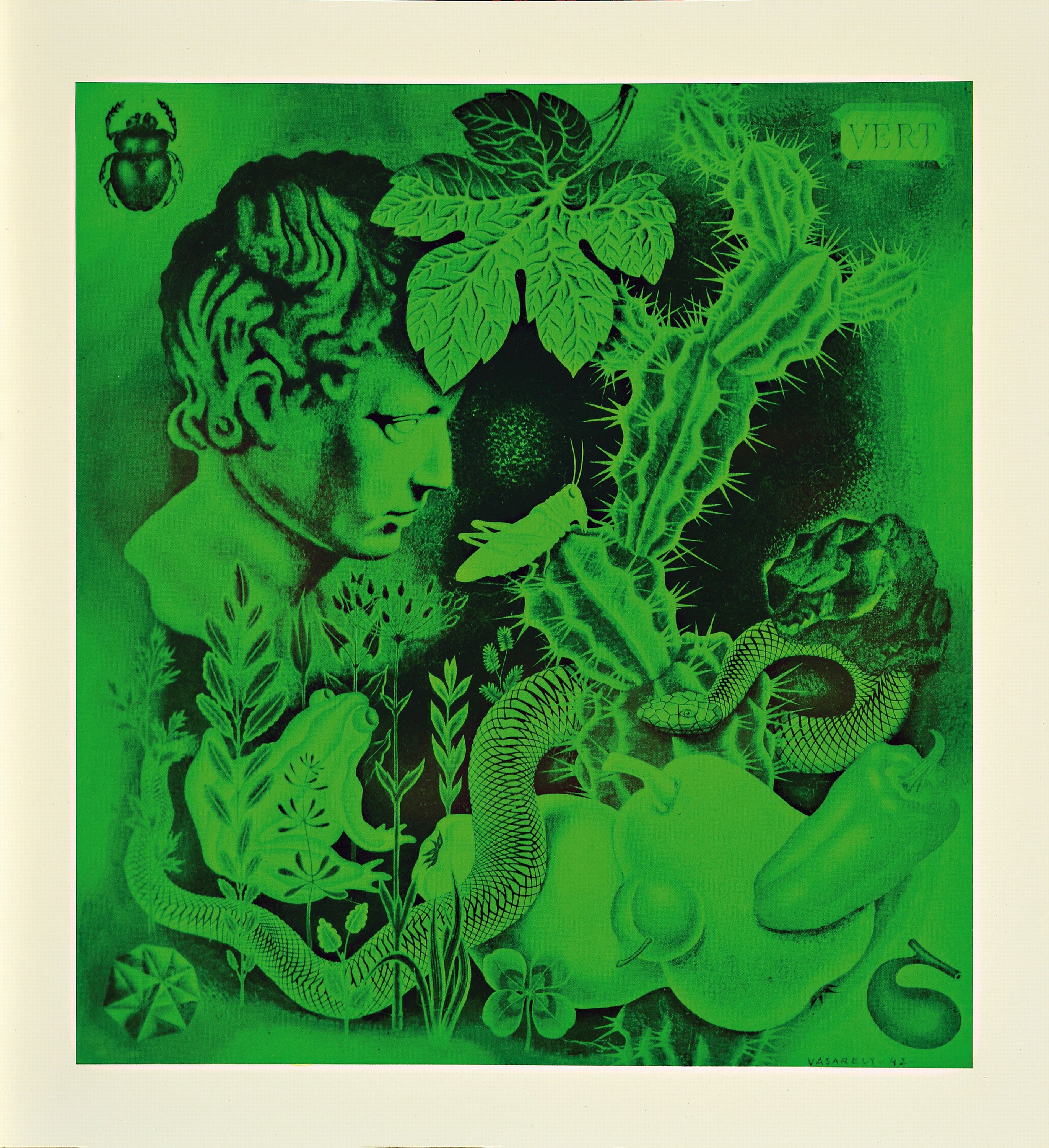 Victor Vasarely, 1908 Pecs-1997 Paris, "Graphismes 2", Mappe mit 8 Farboffsetdrucken auf Folienglanzpapier, je 29x27 cm, Edition duGriffon ...