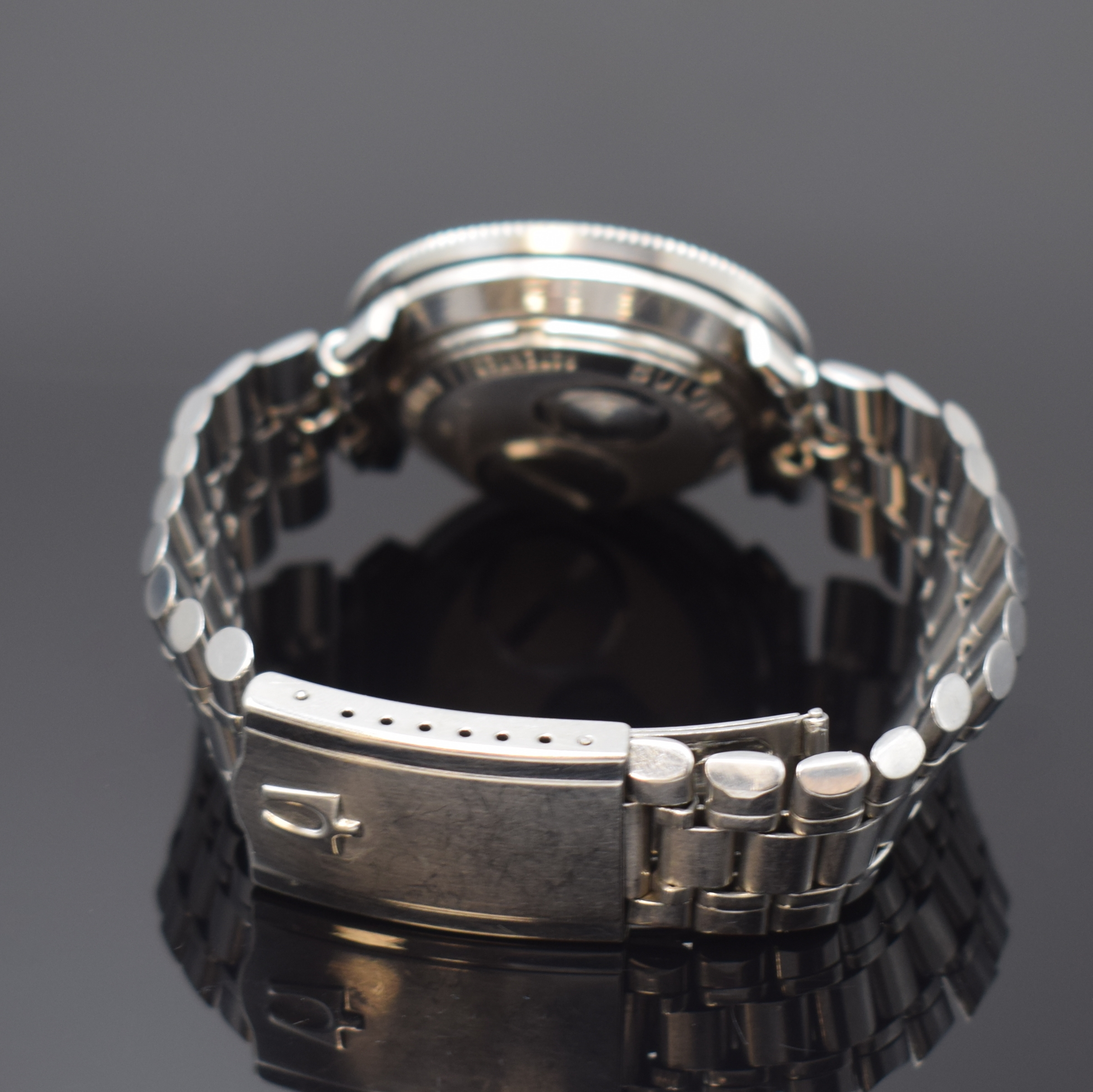 Detail b: BULOVA Accutron Astronaut seltene Armbanduhr, Schweiz 1970er Jahre, Boden verschr., Batteriefächer und Zeigerst. rückseitig, Edelstahlgeh. inkl. ...