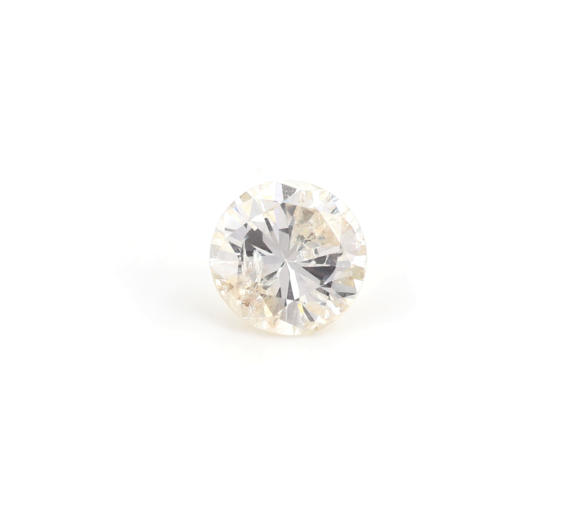 Loser Brillant, 0.59 ct, l.get.Weiß/p, Ausfassware