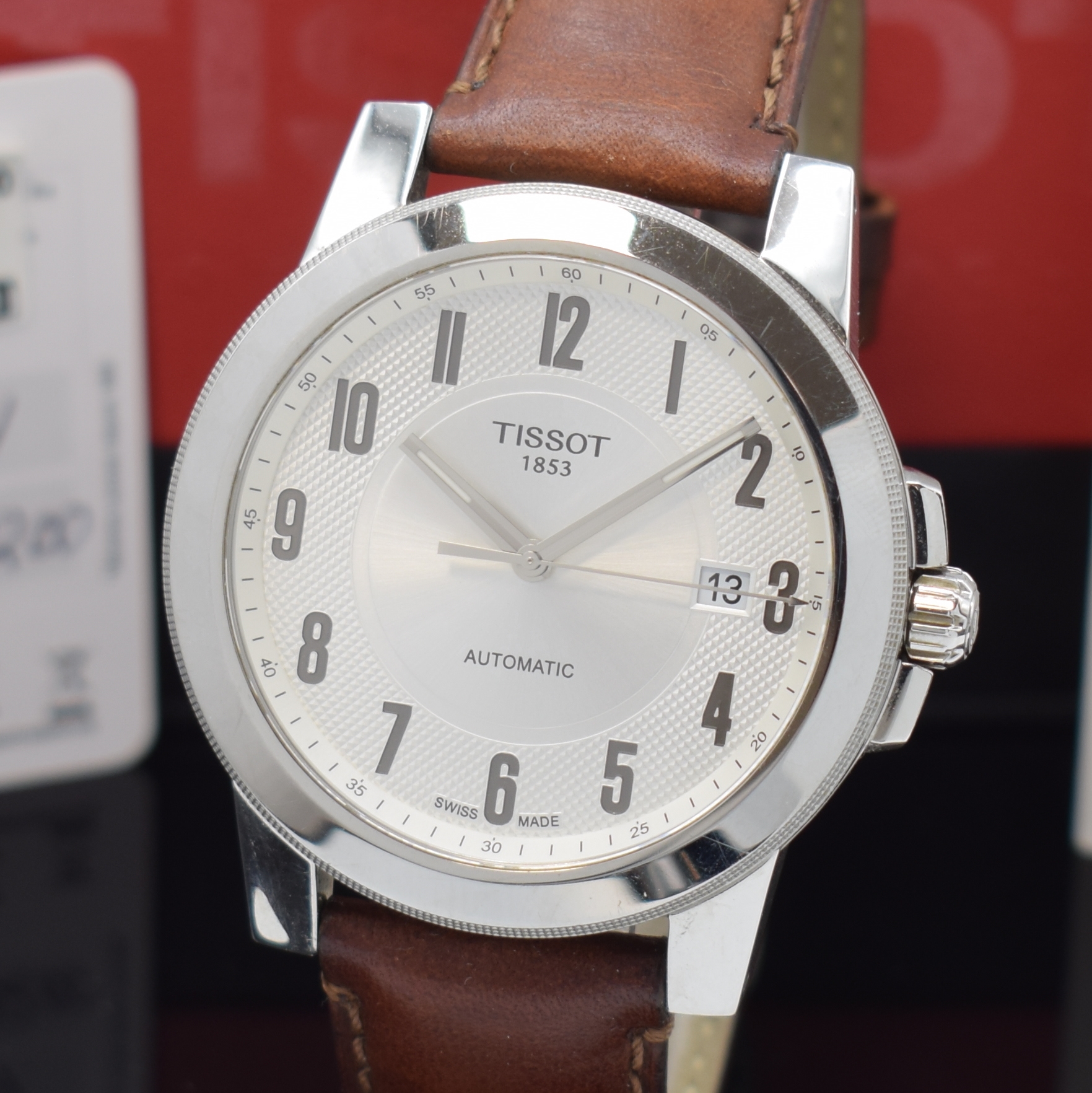 Detail a: TISSOT Gentleman Herrenarmbanduhr in Stahl Referenz T098.407.16.032.00, Schweiz verk. lt. beil. Garantiekarte 12/2018, Automatik, beids. vergl. Geh. ...