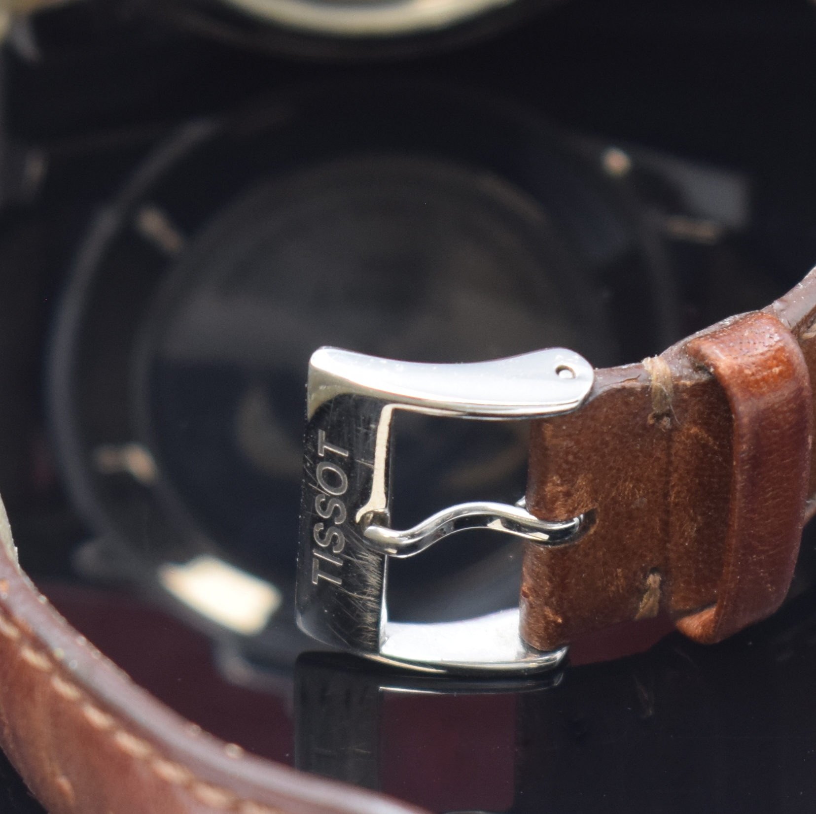 Detail b: TISSOT Gentleman Herrenarmbanduhr in Stahl Referenz T098.407.16.032.00, Schweiz verk. lt. beil. Garantiekarte 12/2018, Automatik, beids. vergl. Geh. ...