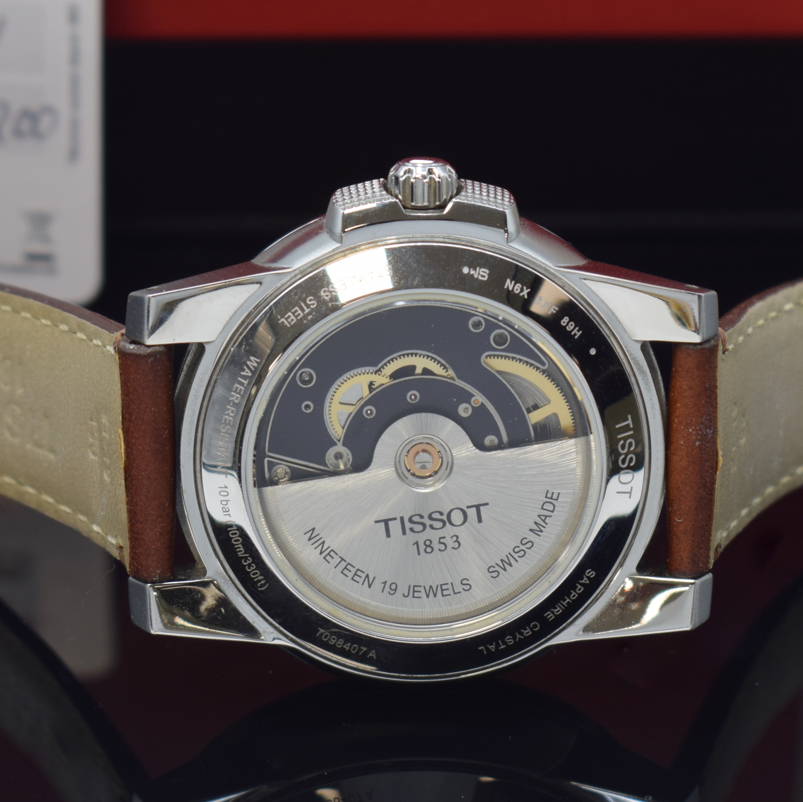 Detail d: TISSOT Gentleman Herrenarmbanduhr in Stahl Referenz T098.407.16.032.00, Schweiz verk. lt. beil. Garantiekarte 12/2018, Automatik, beids. vergl. Geh. ...