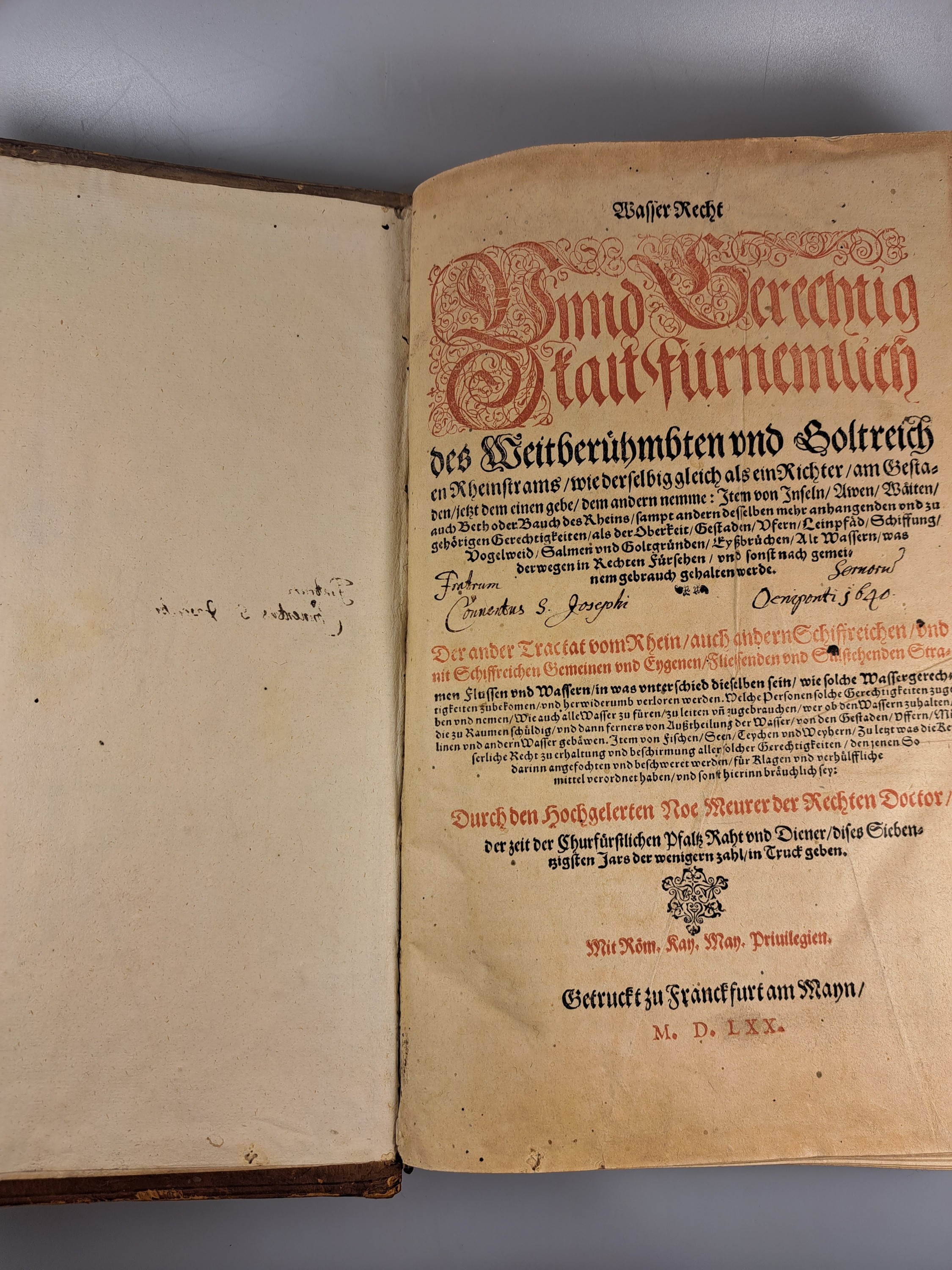 Detail f: Leonhart Fronsperger (1520-1575): Kriegsbuch Dritter Theyl. Von Schantzen und Befestigungen, Frankfurt, Martin Lechler 1573, 4°, beigebunden: Noe ...