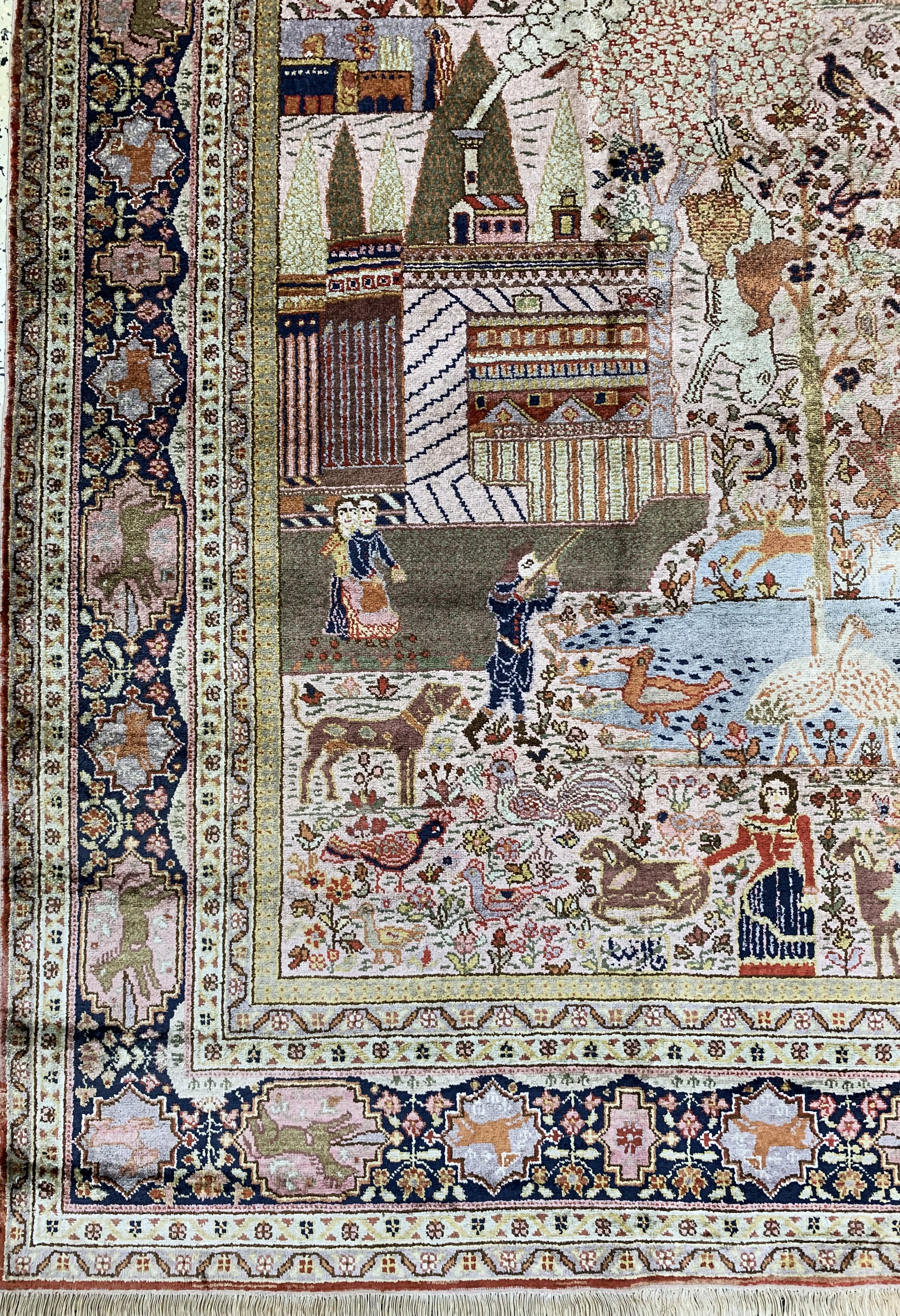 Detail c: Kayseri, Türkei, um 1940, merzerisierte Baumwolle, ca. 218 x 132 cm, EHZ: 2