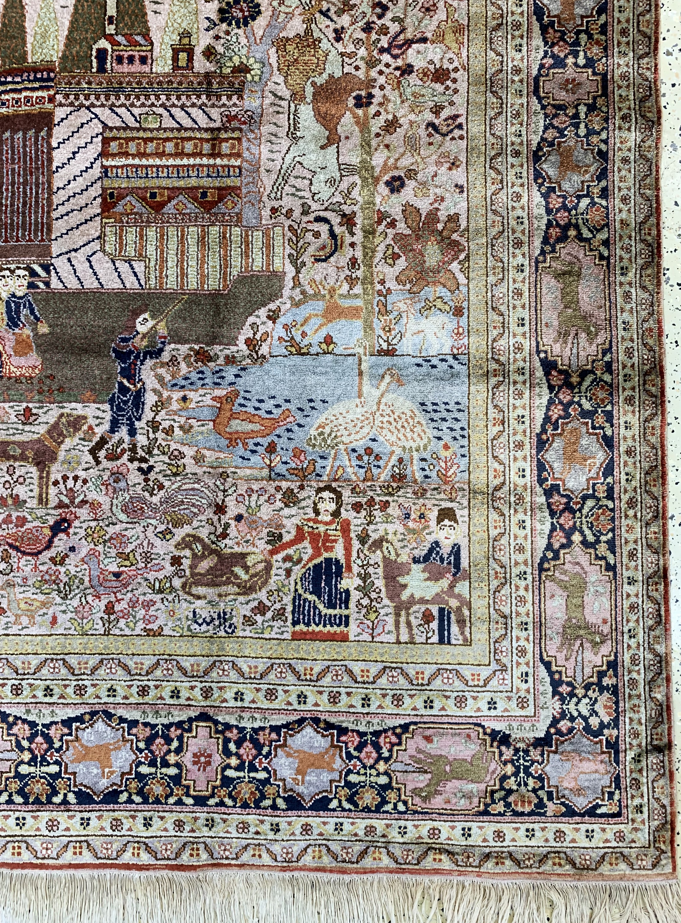 Detail d: Kayseri, Türkei, um 1940, merzerisierte Baumwolle, ca. 218 x 132 cm, EHZ: 2