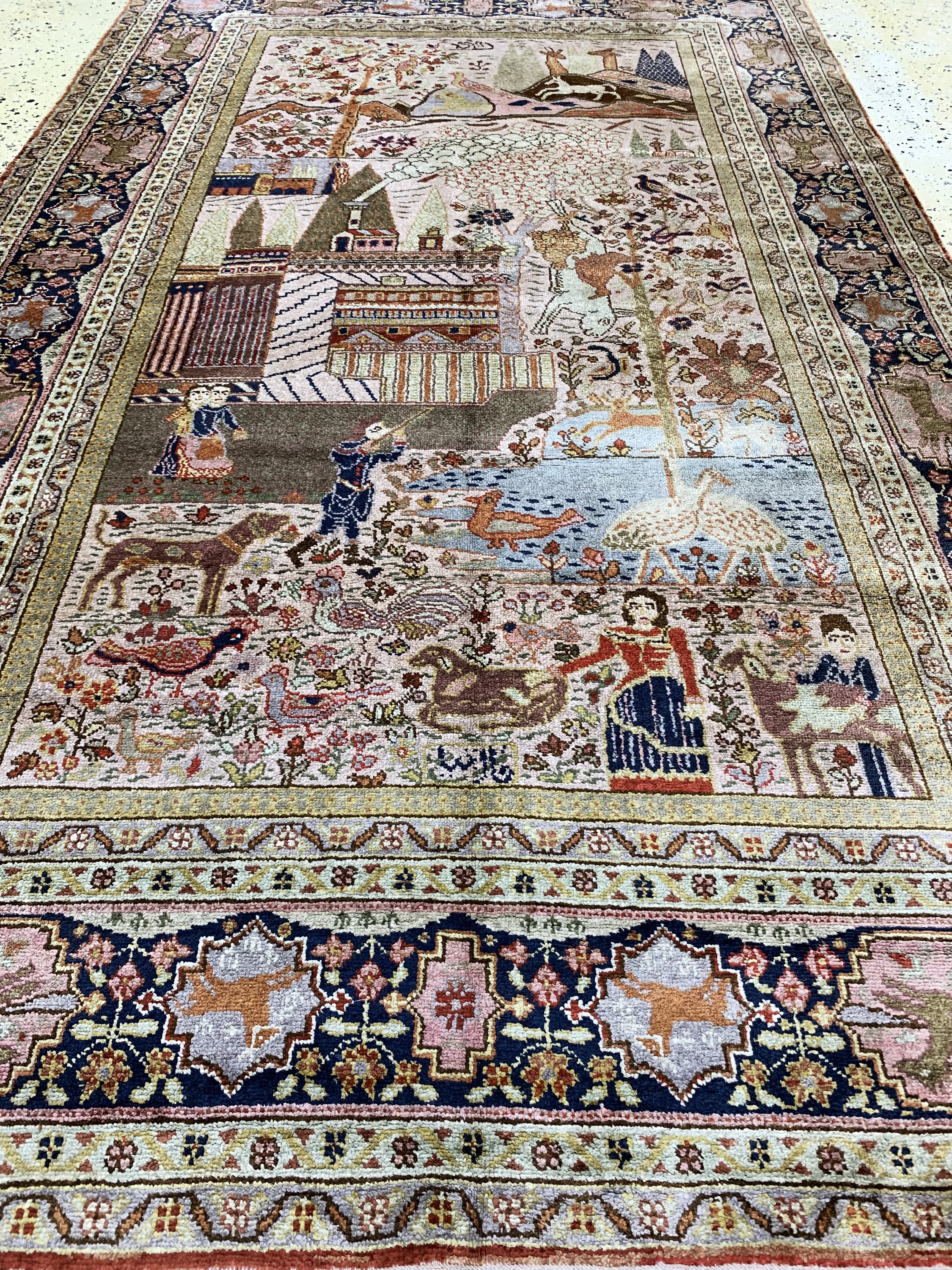 Detail e: Kayseri, Türkei, um 1940, merzerisierte Baumwolle, ca. 218 x 132 cm, EHZ: 2