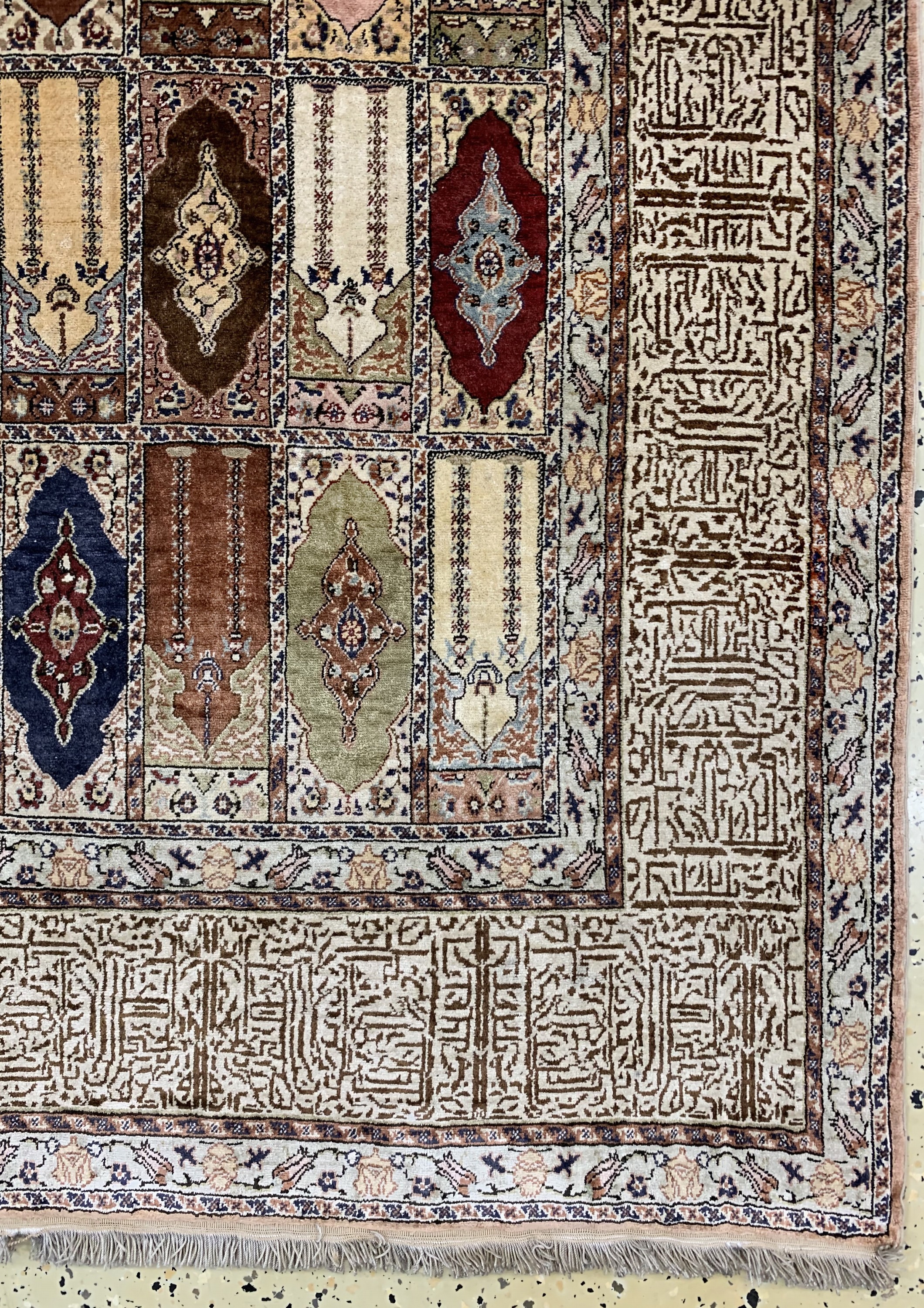 Detail a: Seiden Kayseri, Türkei, Anfang 20.Jhd, reine Naturseide, ca. 185 x 117 cm, EHZ: 2