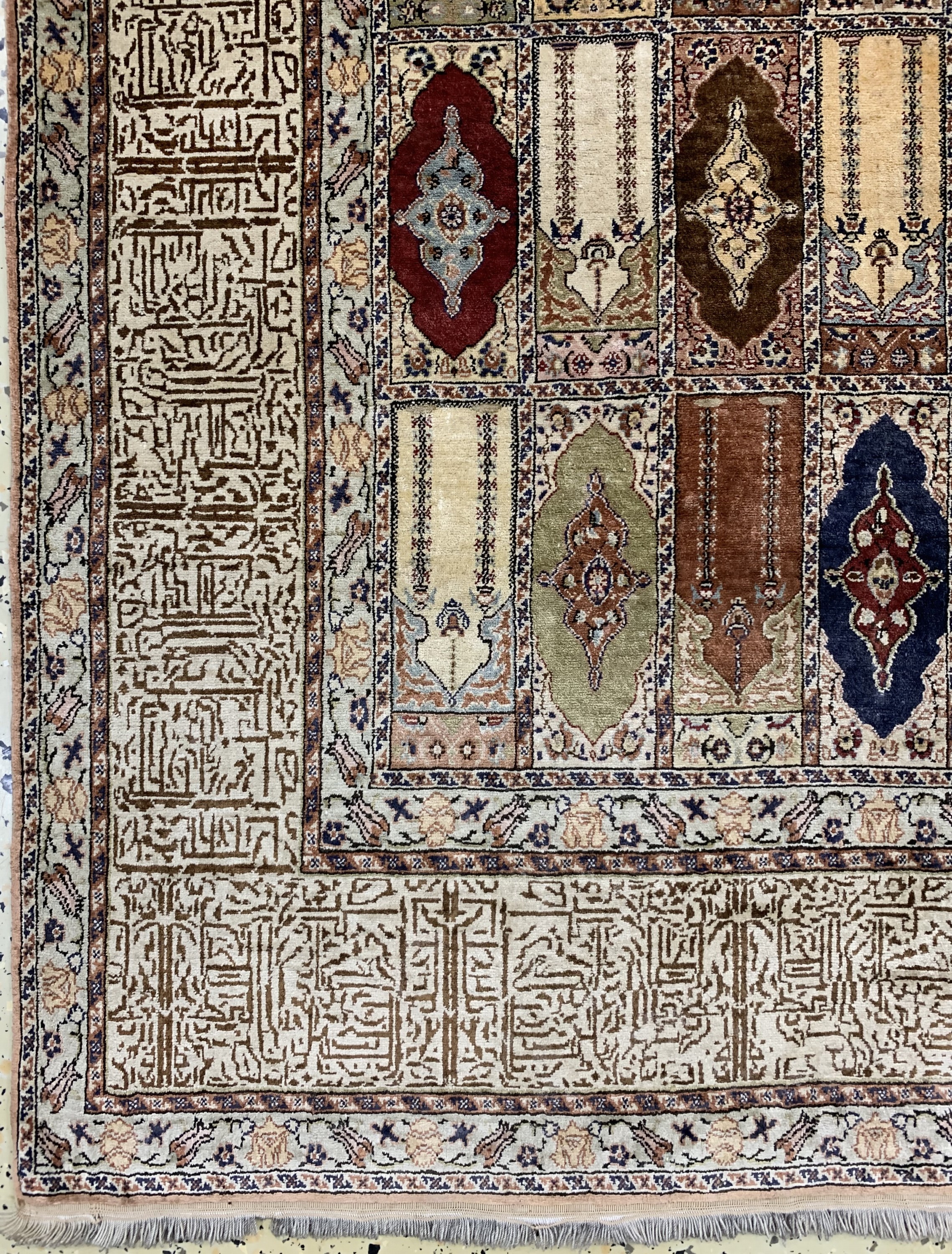 Detail b: Seiden Kayseri, Türkei, Anfang 20.Jhd, reine Naturseide, ca. 185 x 117 cm, EHZ: 2