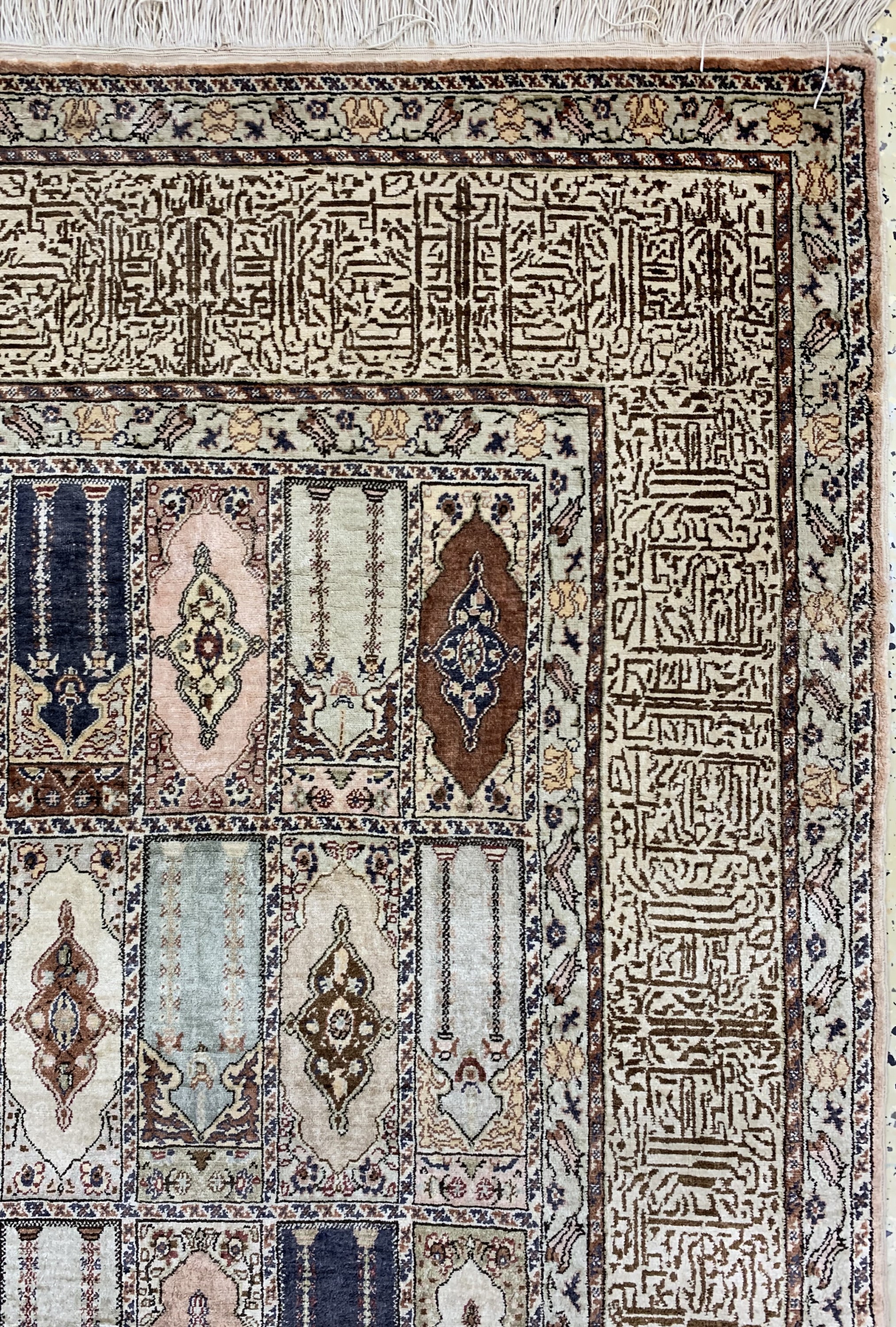 Detail d: Seiden Kayseri, Türkei, Anfang 20.Jhd, reine Naturseide, ca. 185 x 117 cm, EHZ: 2