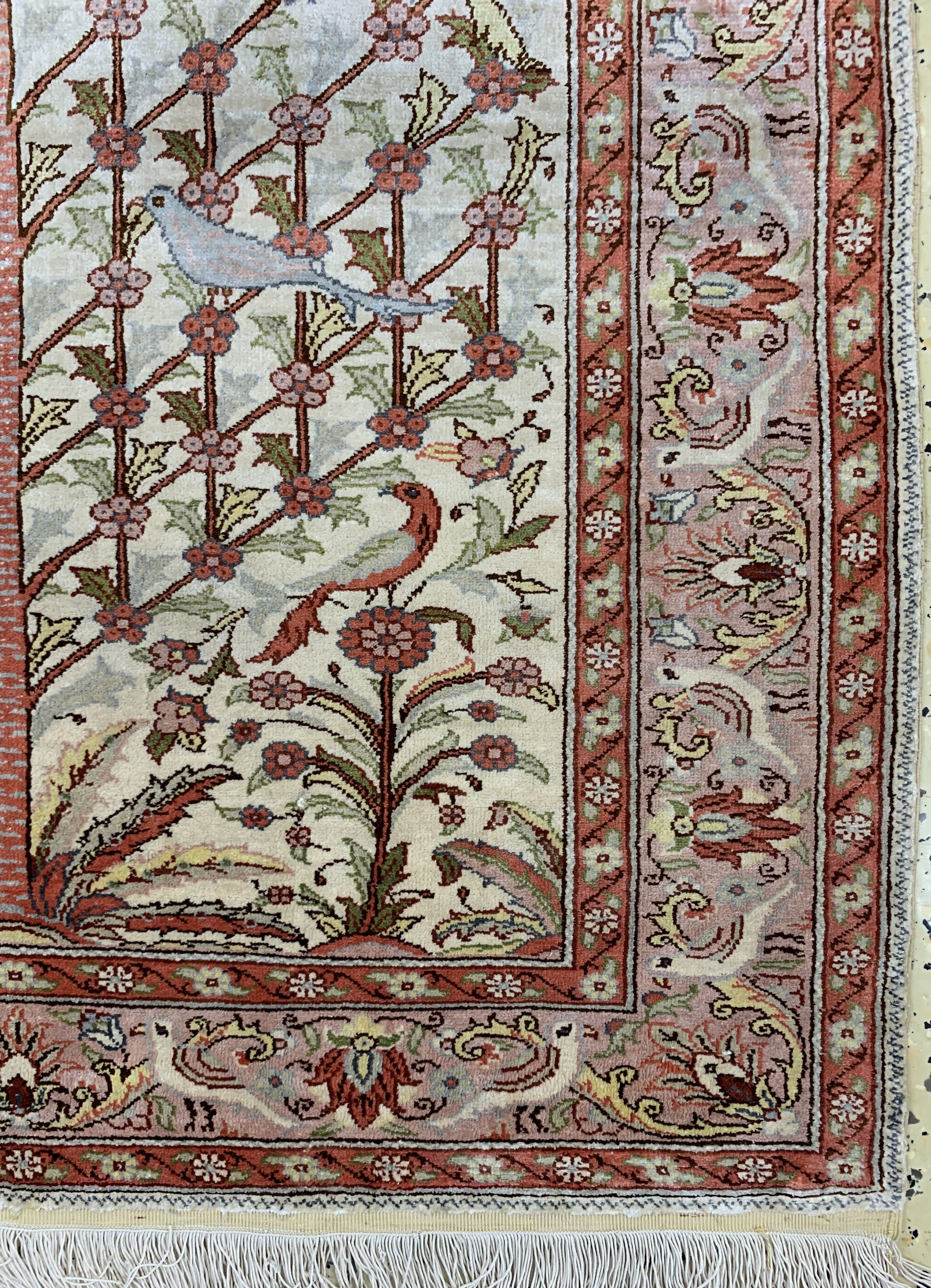Detail a: Seiden Kayseri, Türkei, Mitte 20.Jhd, reineNaturseide, ca. 130 x 88 cm, EHZ: 2