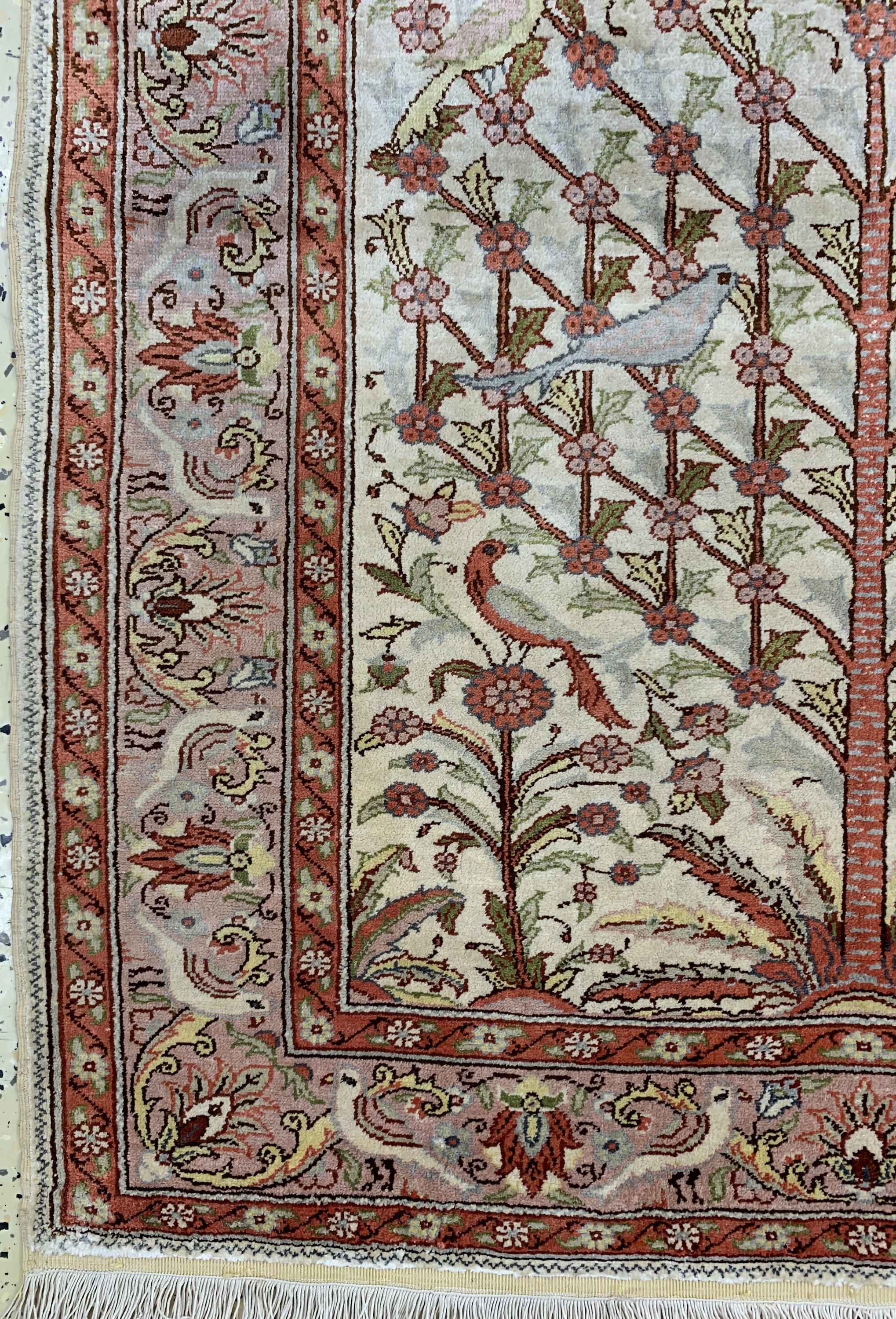 Detail b: Seiden Kayseri, Türkei, Mitte 20.Jhd, reineNaturseide, ca. 130 x 88 cm, EHZ: 2