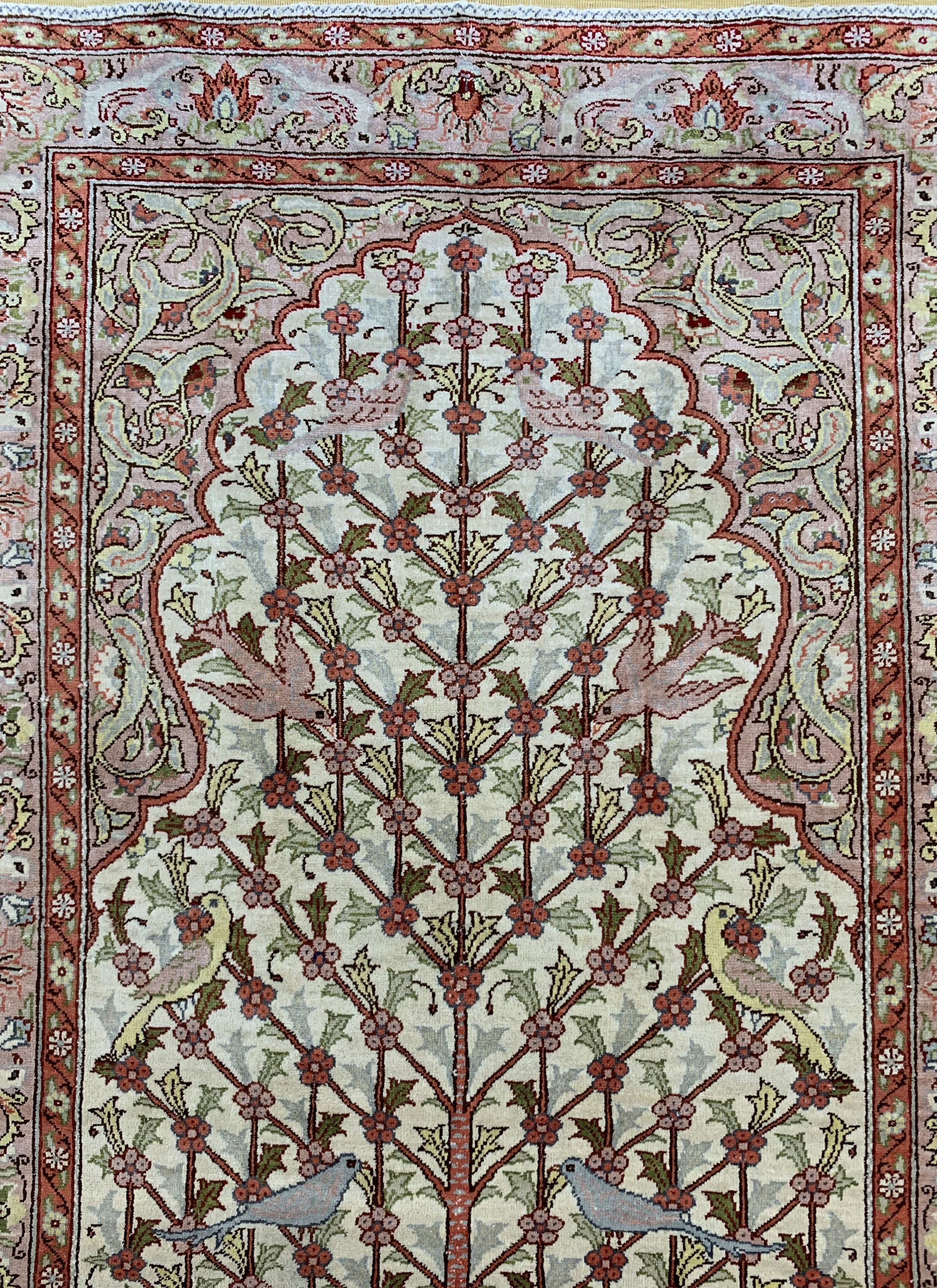 Detail c: Seiden Kayseri, Türkei, Mitte 20.Jhd, reineNaturseide, ca. 130 x 88 cm, EHZ: 2