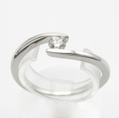 Image Ring mit Brillantsolitär, 950er Platin, Brill. ca. 0.20 ct Weiß/lupenrein, ...