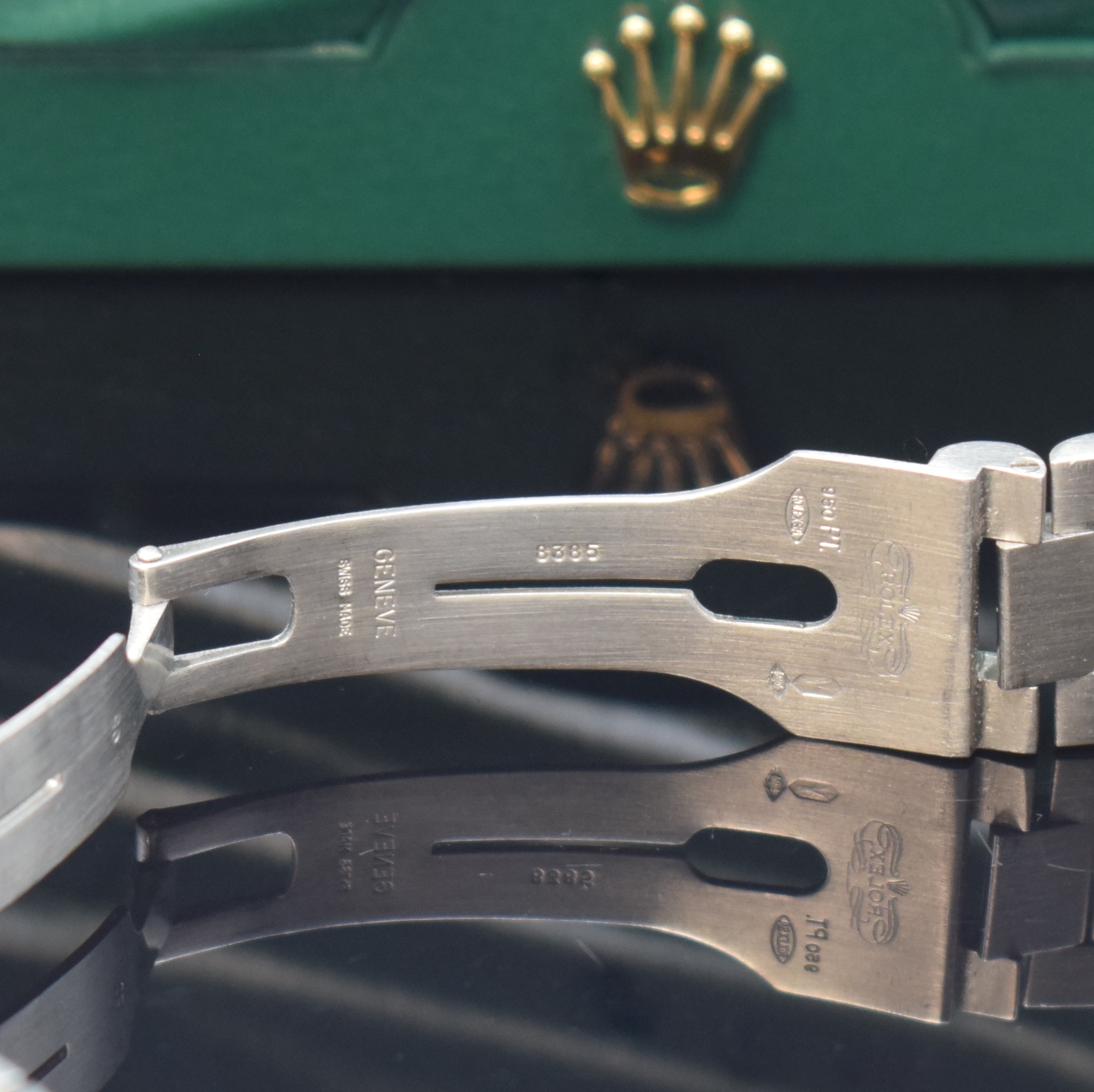 Detail c: ROLEX Armbanduhr Oyster Perpetual Day-Date Referenz 18346, Automatik, Schweiz um 1990, L-Serie, Chronometer der Superlative in Platin inkl. ...