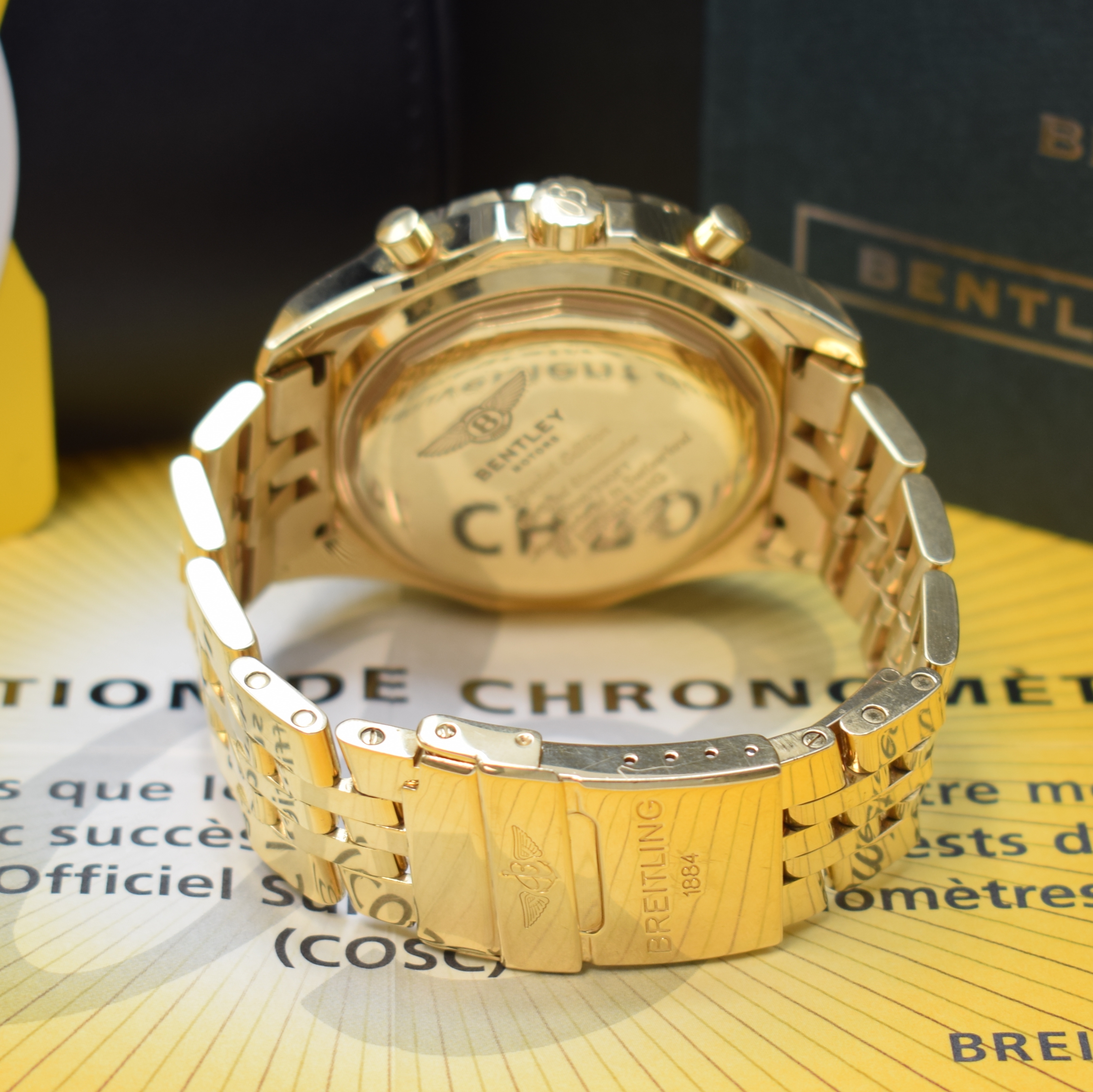 Detail b: BREITLING for BENTLEY Armbandchronograph Referenz K25362, Automatik, Schweiz um 2009, Chronometer in massiv GG 750/000 inkl. Gliederband m. ...