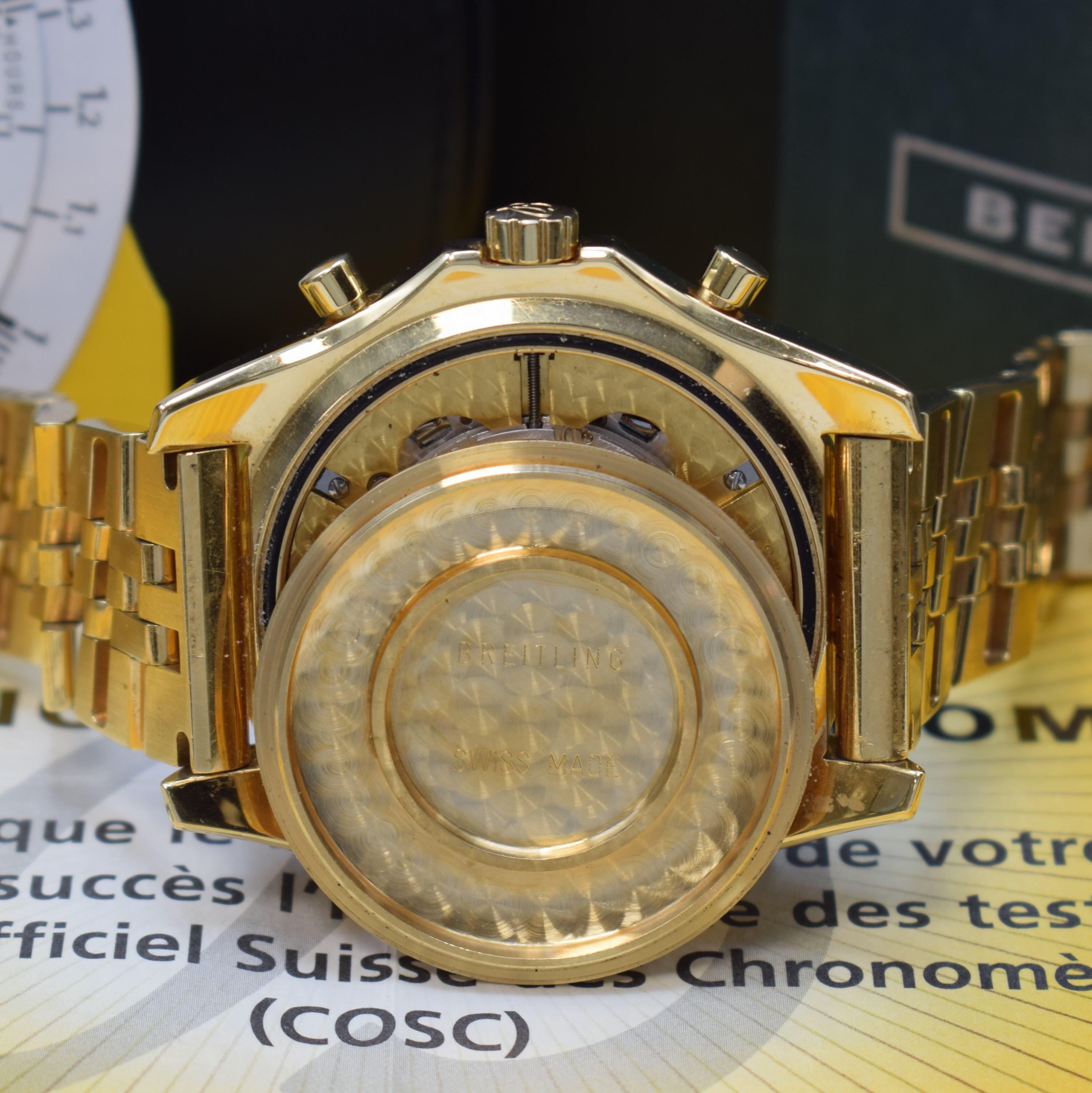 Detail h: BREITLING for BENTLEY Armbandchronograph Referenz K25362, Automatik, Schweiz um 2009, Chronometer in massiv GG 750/000 inkl. Gliederband m. ...