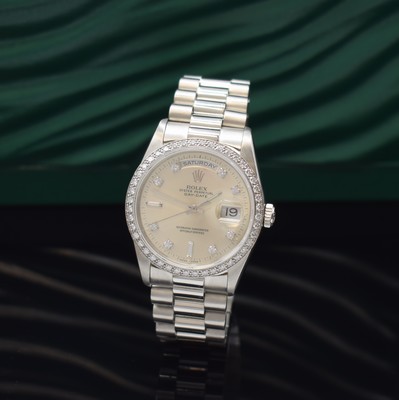 Image ROLEX Armbanduhr Oyster Perpetual Day-Date Referenz 18346, Automatik, Schweiz um 1990, ...