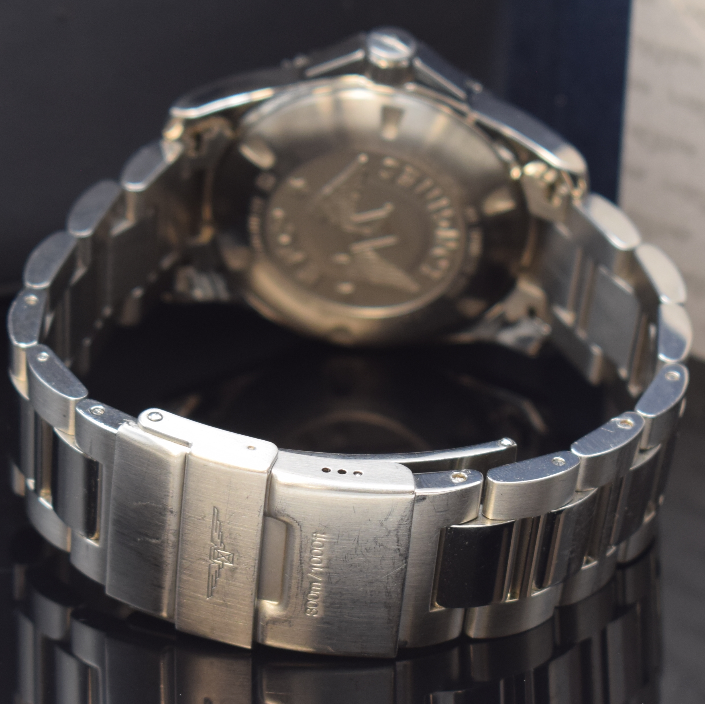 Detail b: LONGINES Taucheruhr in Stahl/Stahlband Referenz L3.642.4 Schweiz lt. orig. Pap. verk. 2008, Automatik, grosses Geh., Boden u. Krone verschr., eins. ...