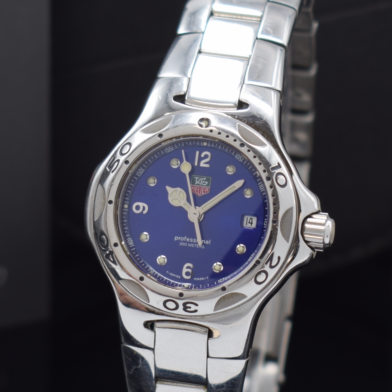 Detail a: TAG HEUER Professional Modell Kirium Damenarmbanduhr in Stahl Referenz WL1316, Schweiz verk. lt. beil. Pap. 03/1998, quarz, orig. Gliederband m. ...