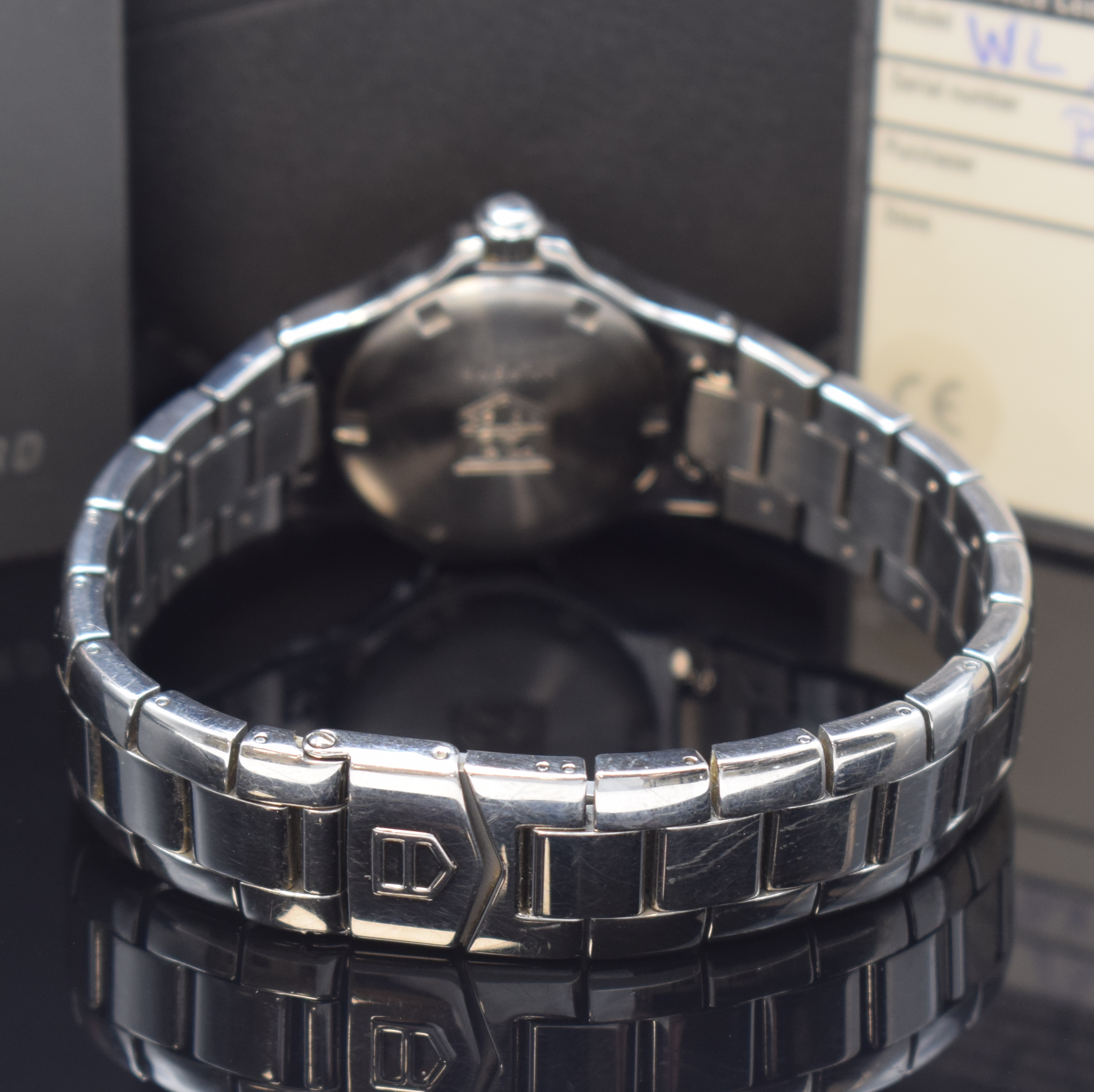 Detail b: TAG HEUER Professional Modell Kirium Damenarmbanduhr in Stahl Referenz WL1316, Schweiz verk. lt. beil. Pap. 03/1998, quarz, orig. Gliederband m. ...