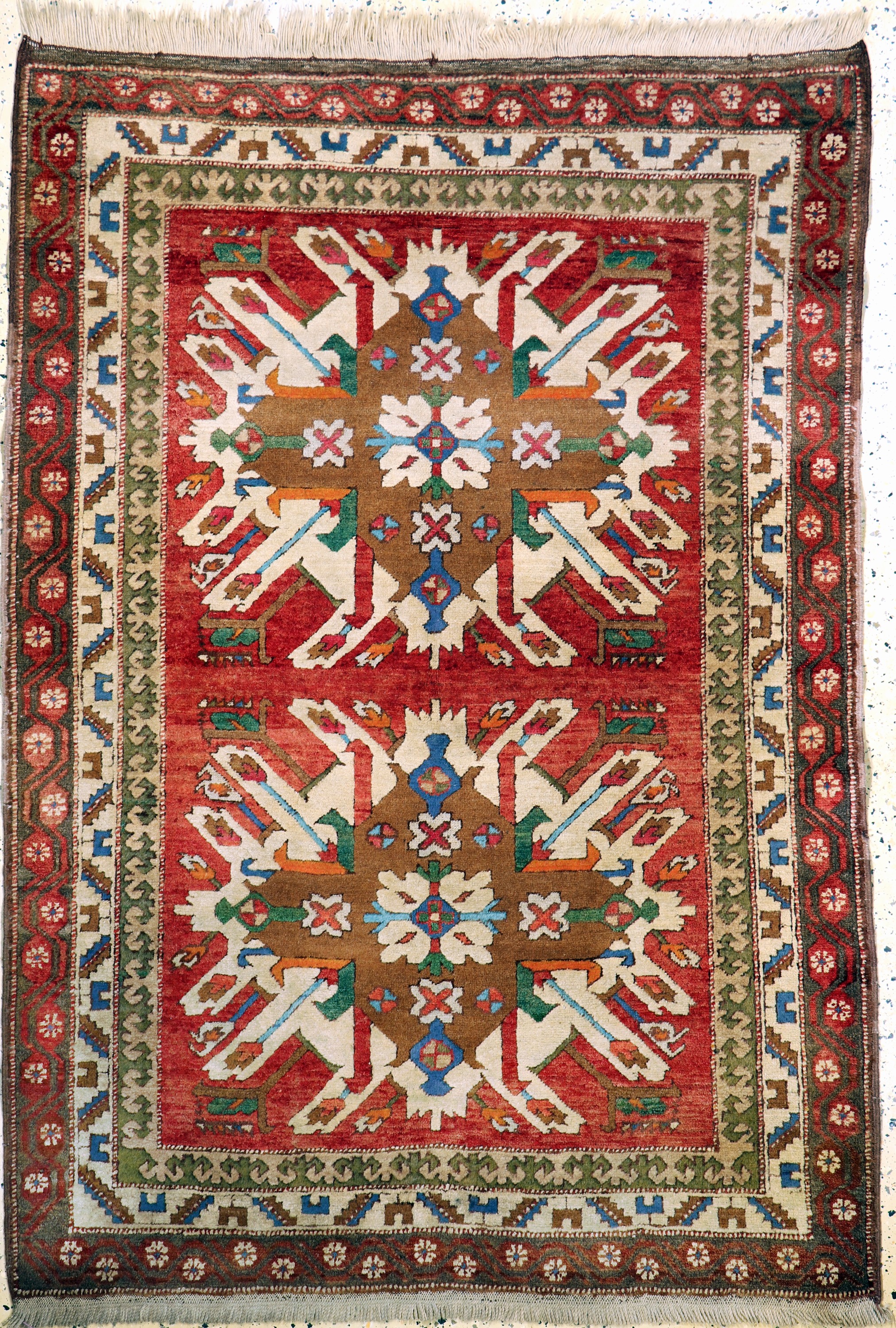 Kars"Adler-Kazak", Türkei, Mitte 20.Jhd, Wolle auf Wolle, ca. 190 x 135 cm, EHZ: 2