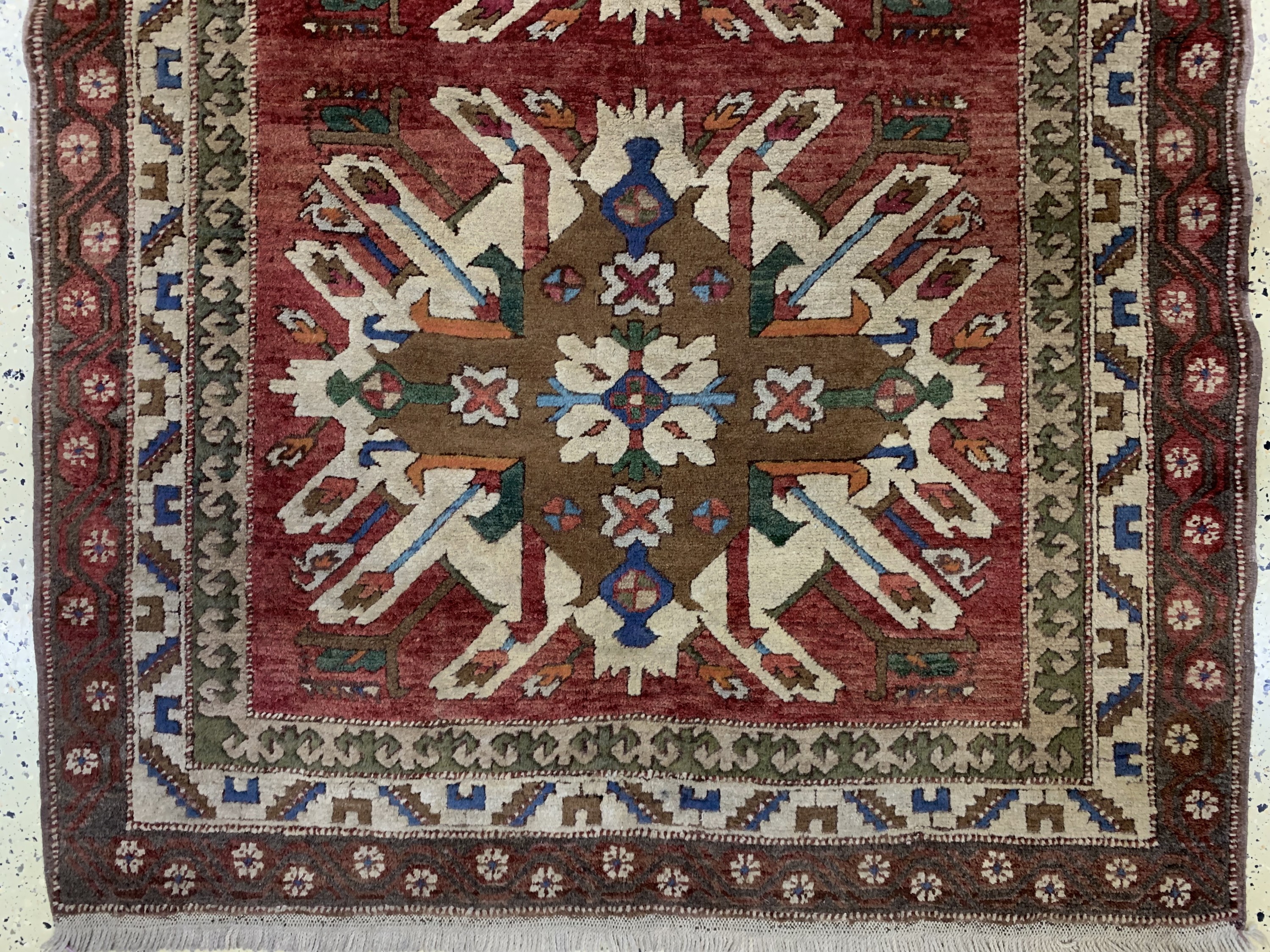 Detail b: Kars"Adler-Kazak", Türkei, Mitte 20.Jhd, Wolle auf Wolle, ca. 190 x 135 cm, EHZ: 2
