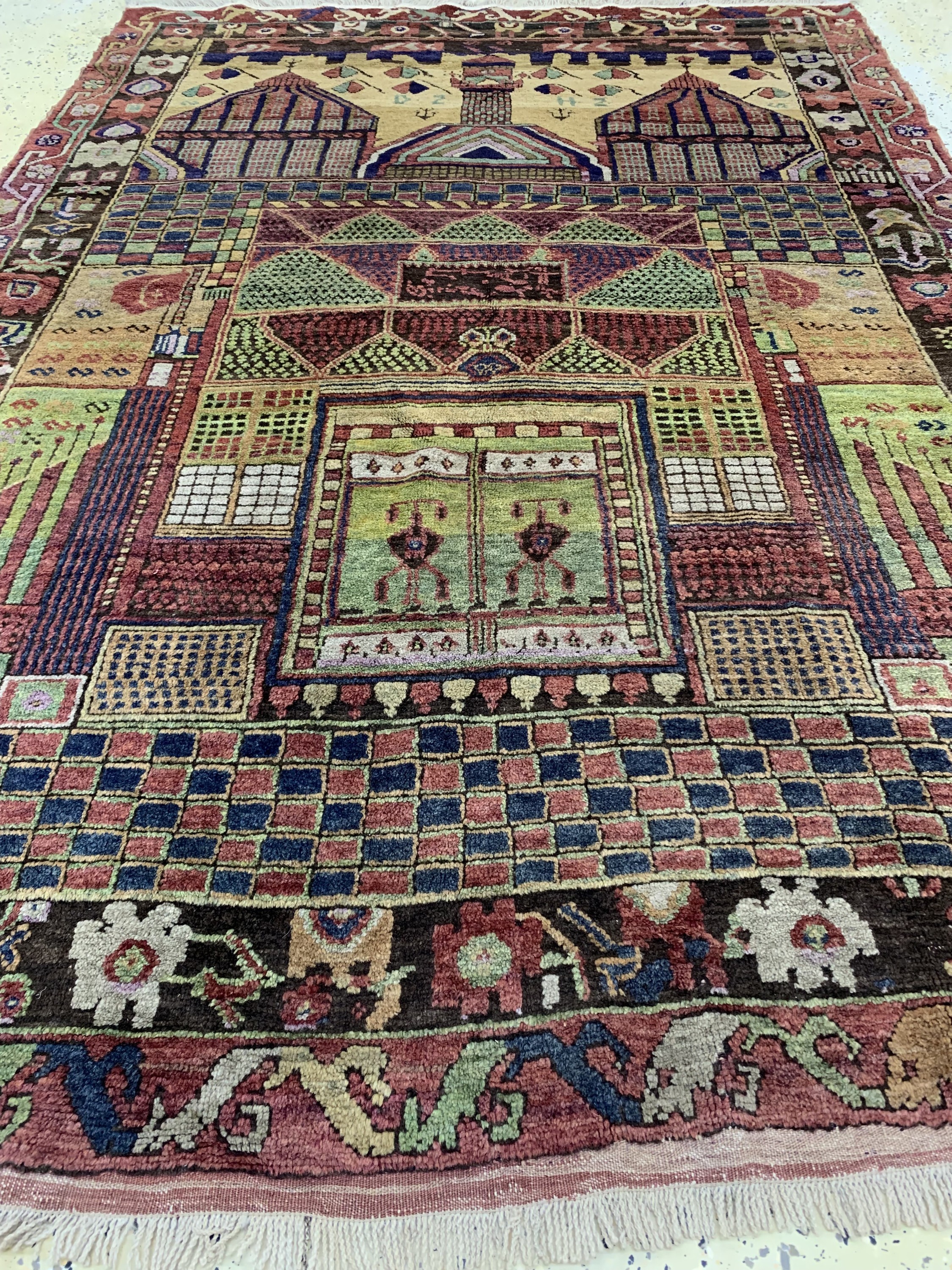 Detail d: Karapinar alt, Türkei, Anfang 20.Jhd, Wolleauf Wolle, ca. 210 x 150 cm, EHZ: 2
