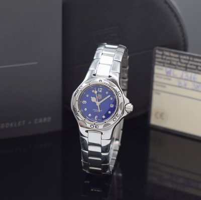 Image TAG HEUER Professional model Kirium ladies wristwatch in steel reference WL1316, ...