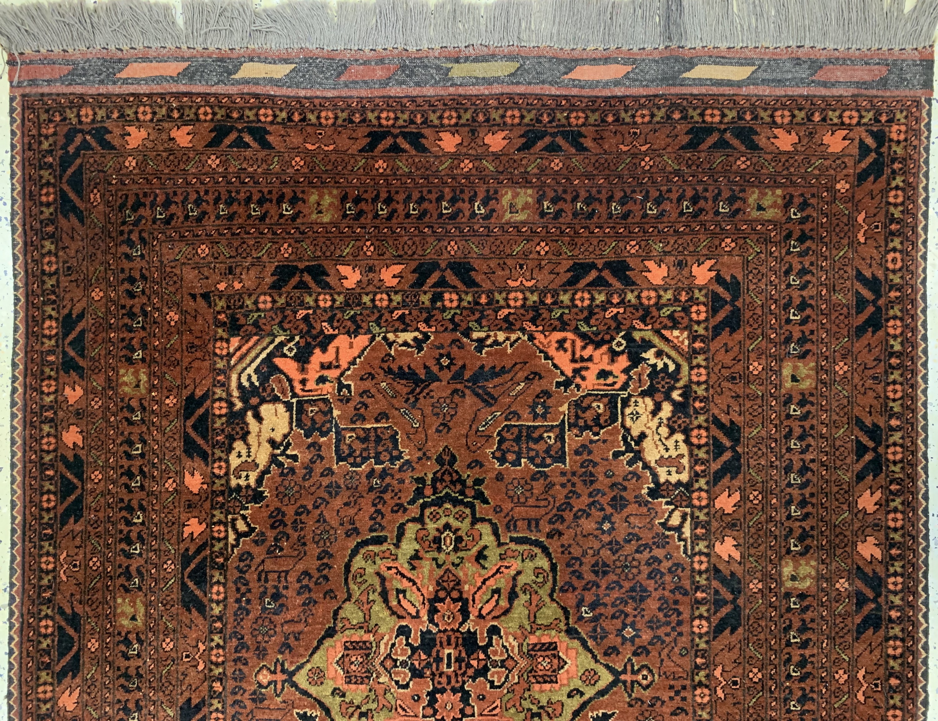 Detail a: Khalmohammadi, Afghanistan, Ende 20.Jhd, Wolle auf Wolle, ca. 205 x 130 cm, EHZ: 2