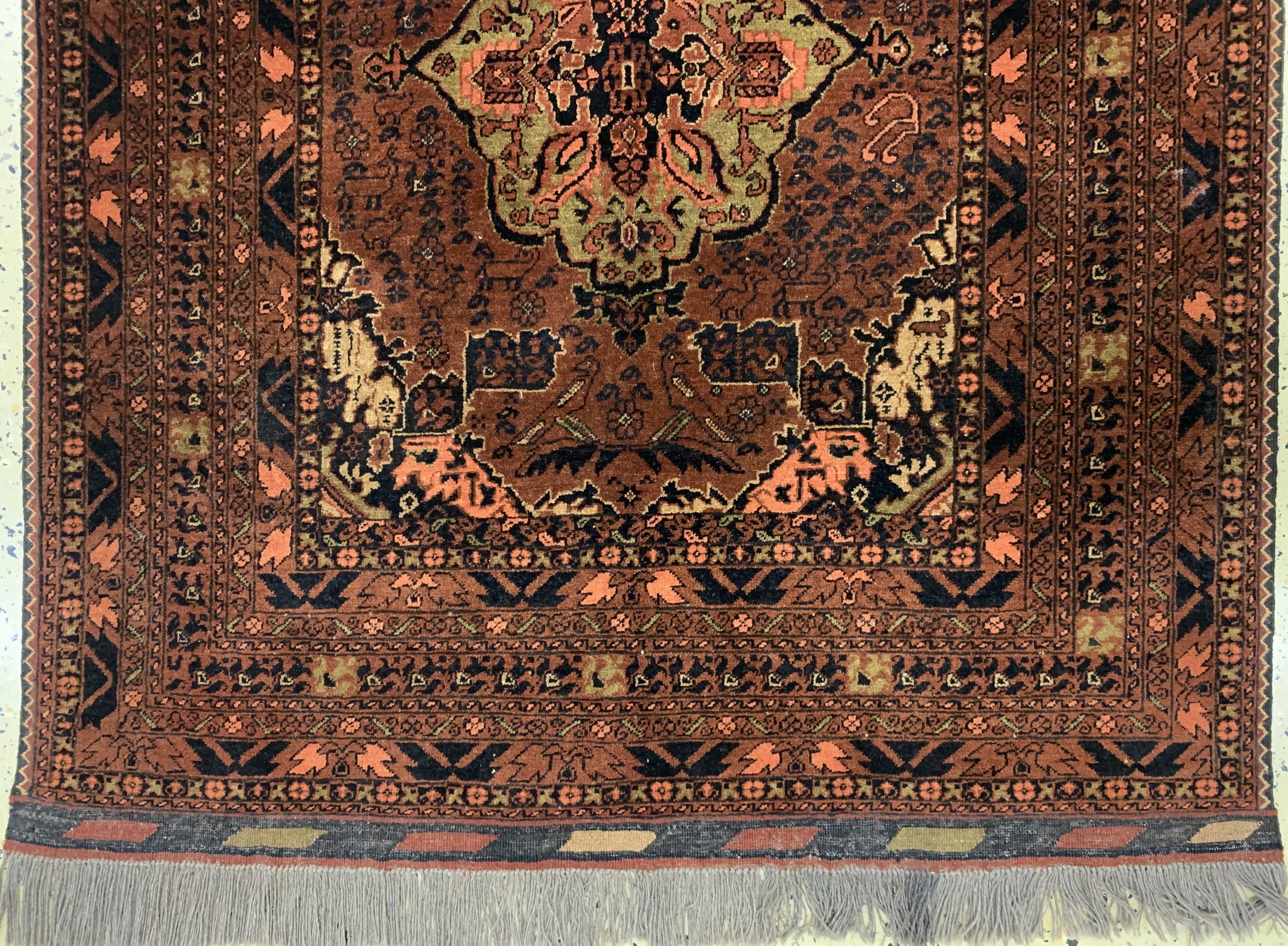 Detail b: Khalmohammadi, Afghanistan, Ende 20.Jhd, Wolle auf Wolle, ca. 205 x 130 cm, EHZ: 2