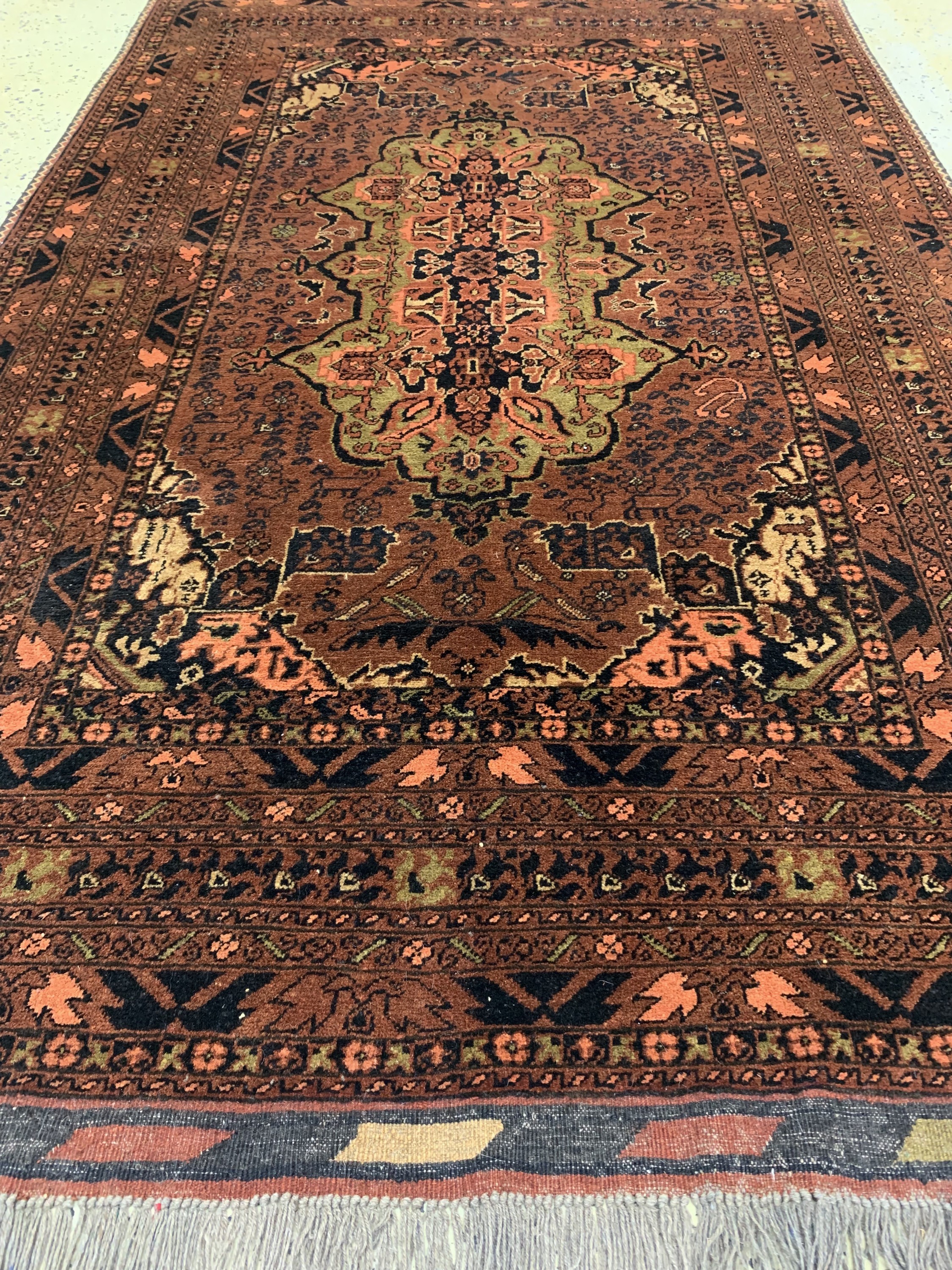 Detail d: Khalmohammadi, Afghanistan, Ende 20.Jhd, Wolle auf Wolle, ca. 205 x 130 cm, EHZ: 2