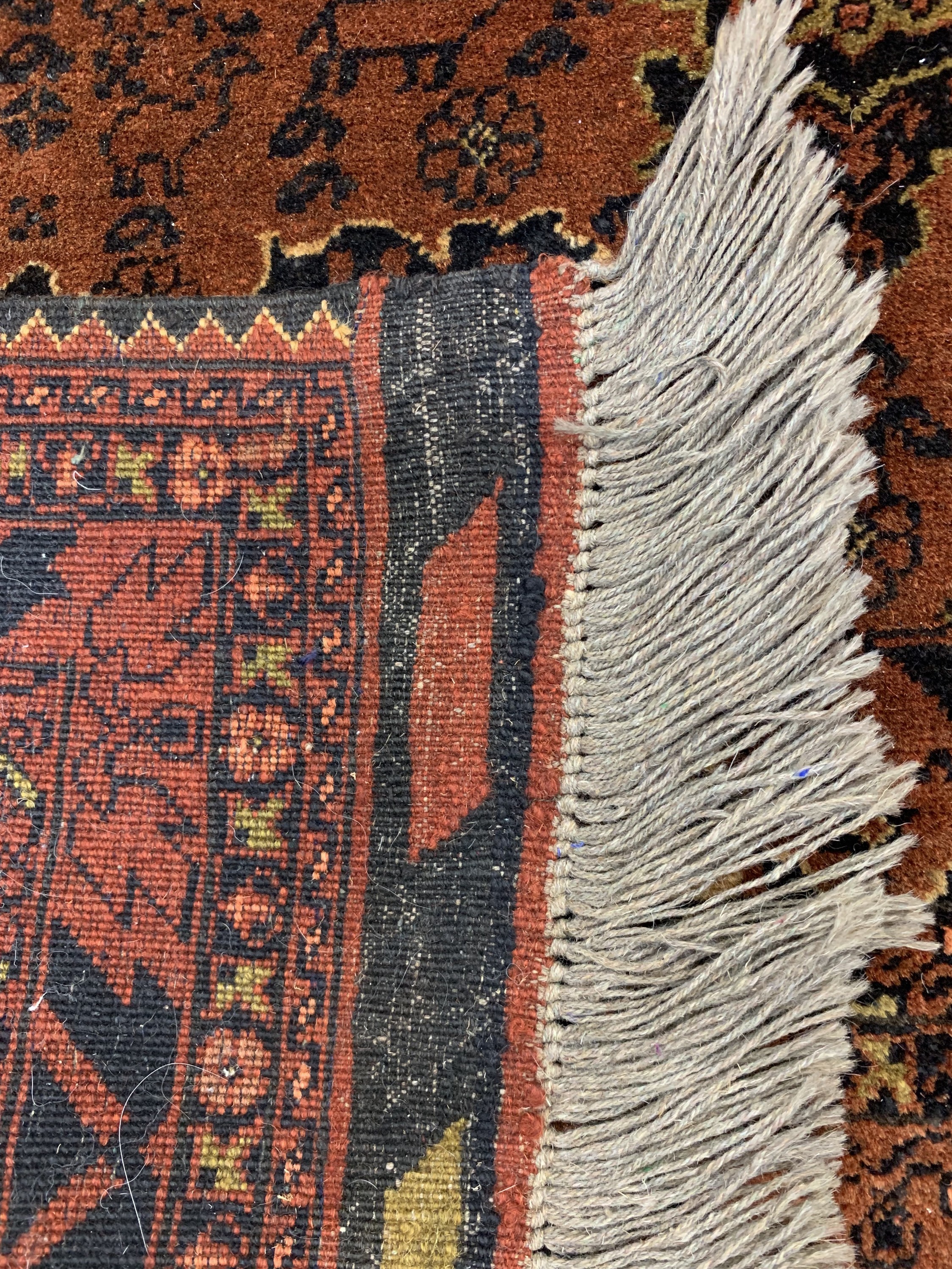 Detail e: Khalmohammadi, Afghanistan, Ende 20.Jhd, Wolle auf Wolle, ca. 205 x 130 cm, EHZ: 2