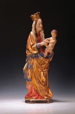 Image Mother of God with child in the style of the Thorn Madonna, 2nd half of the 20th century, ...