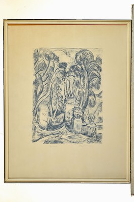 26839745k - Hans Purrmann, 1880 Speyer-1966 Basel, Lithographie, "Parkweg in Levanto", ...