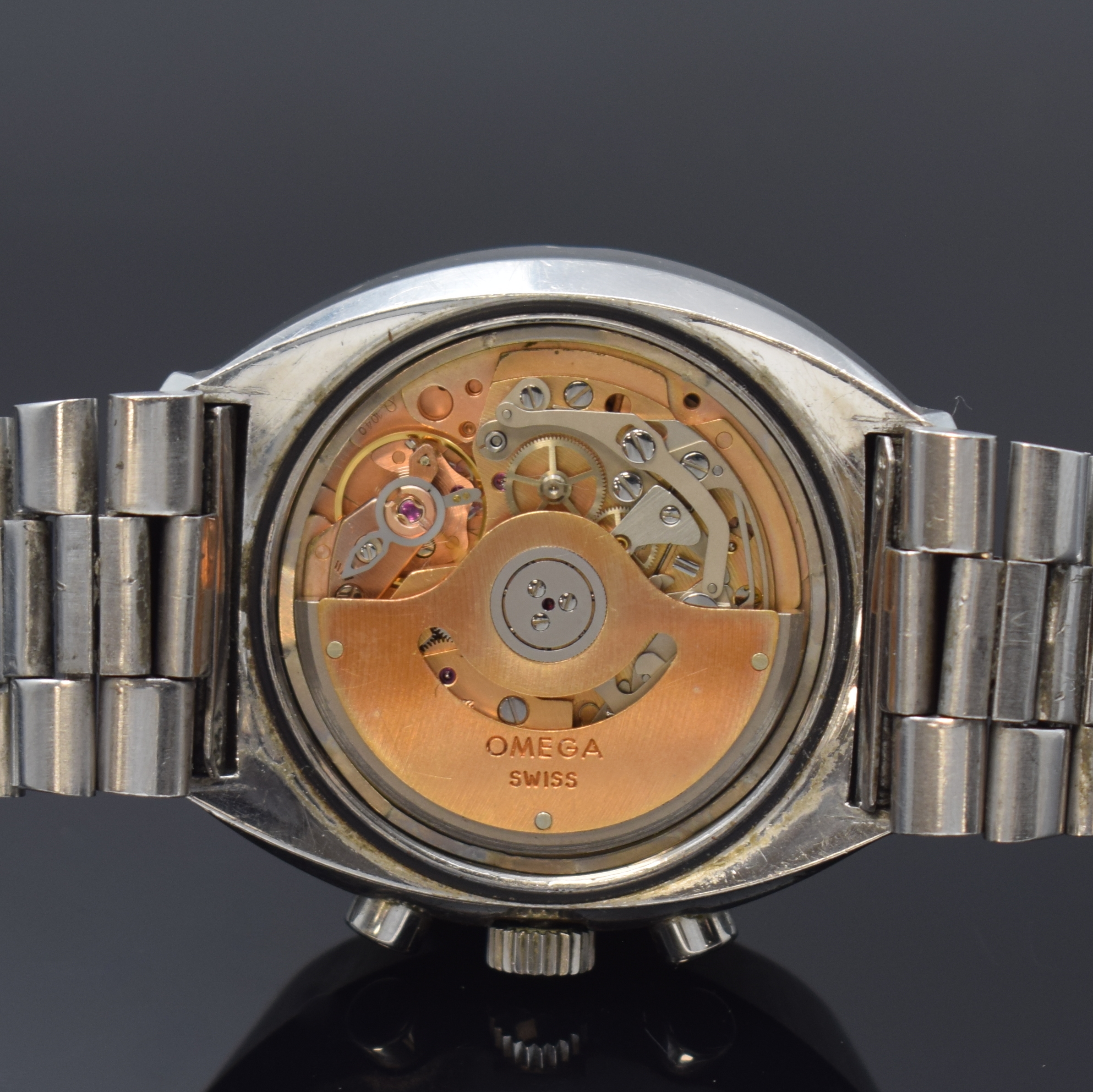 Detail f: OMEGA Speedmaster Professional Mark III Armbandchronograph Referenz 176.002, Schweiz um 1972, Automatik, massives Edelstahlgeh., verschr. Boden m. ...