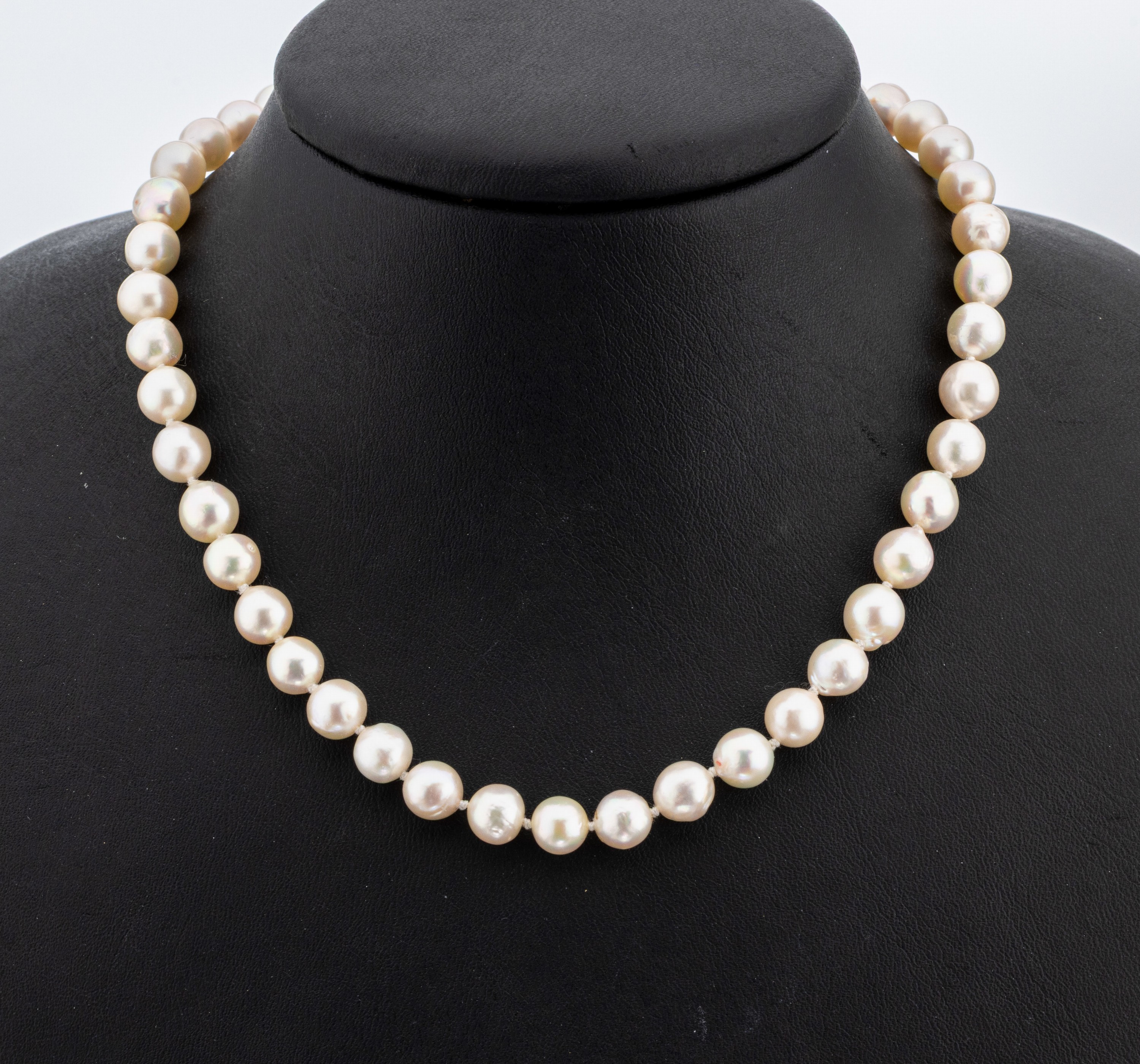 Zuchtperl-Collier, endlos, Akoyazuchtperlen, D. ca. 7.3-7.5 mm, L. ca. 100 cm