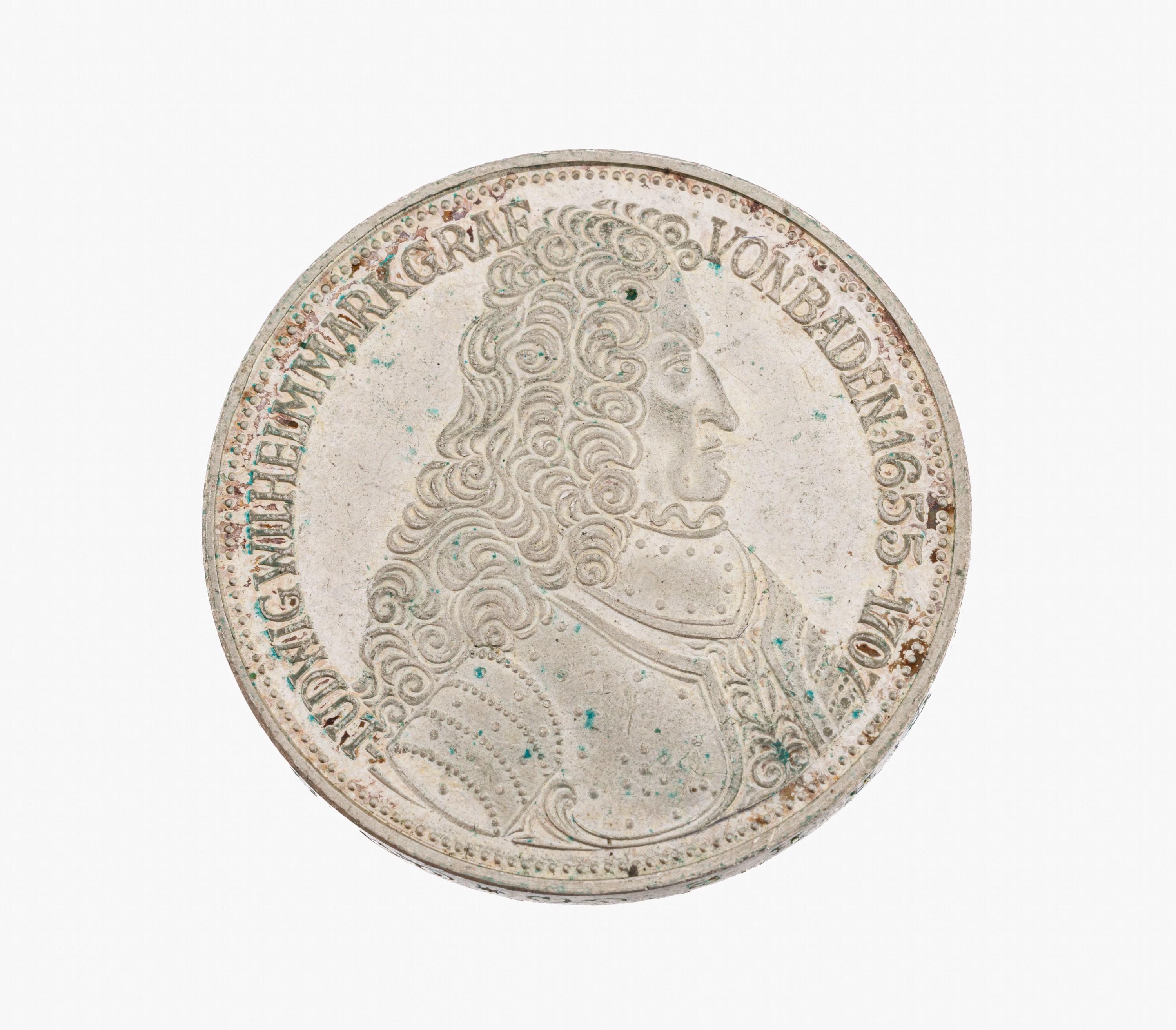 Silbermünze 5 Mark, Deutschland 1955, Markgraf von Baden
