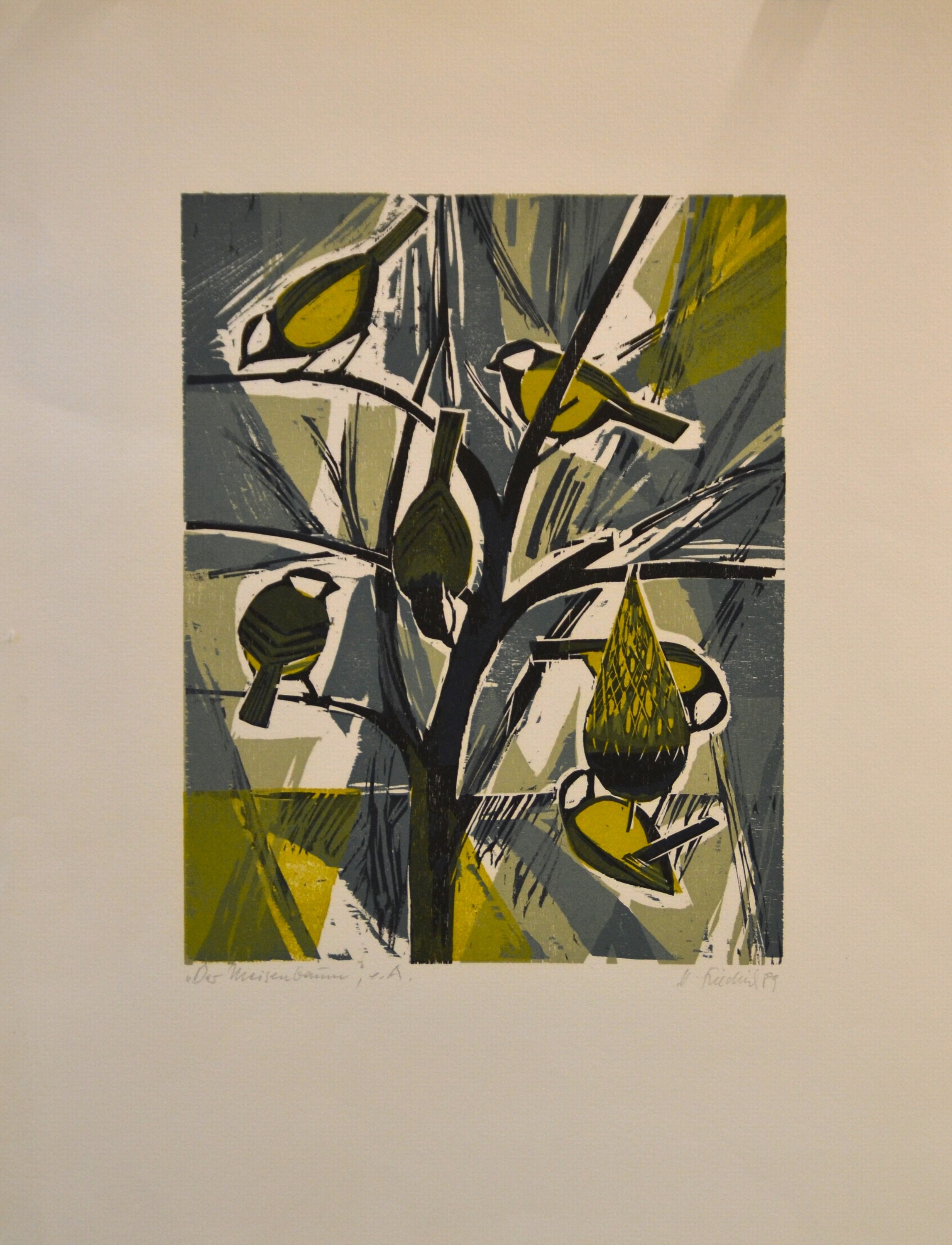 Detail c: Heinz Friedrich, 1924-2018 Schwetzingen, 5 Lithographien, "Salzburger Welttheater" Ed.36/70 1993; "Der Meisenbaum" e.a. 1989; ...