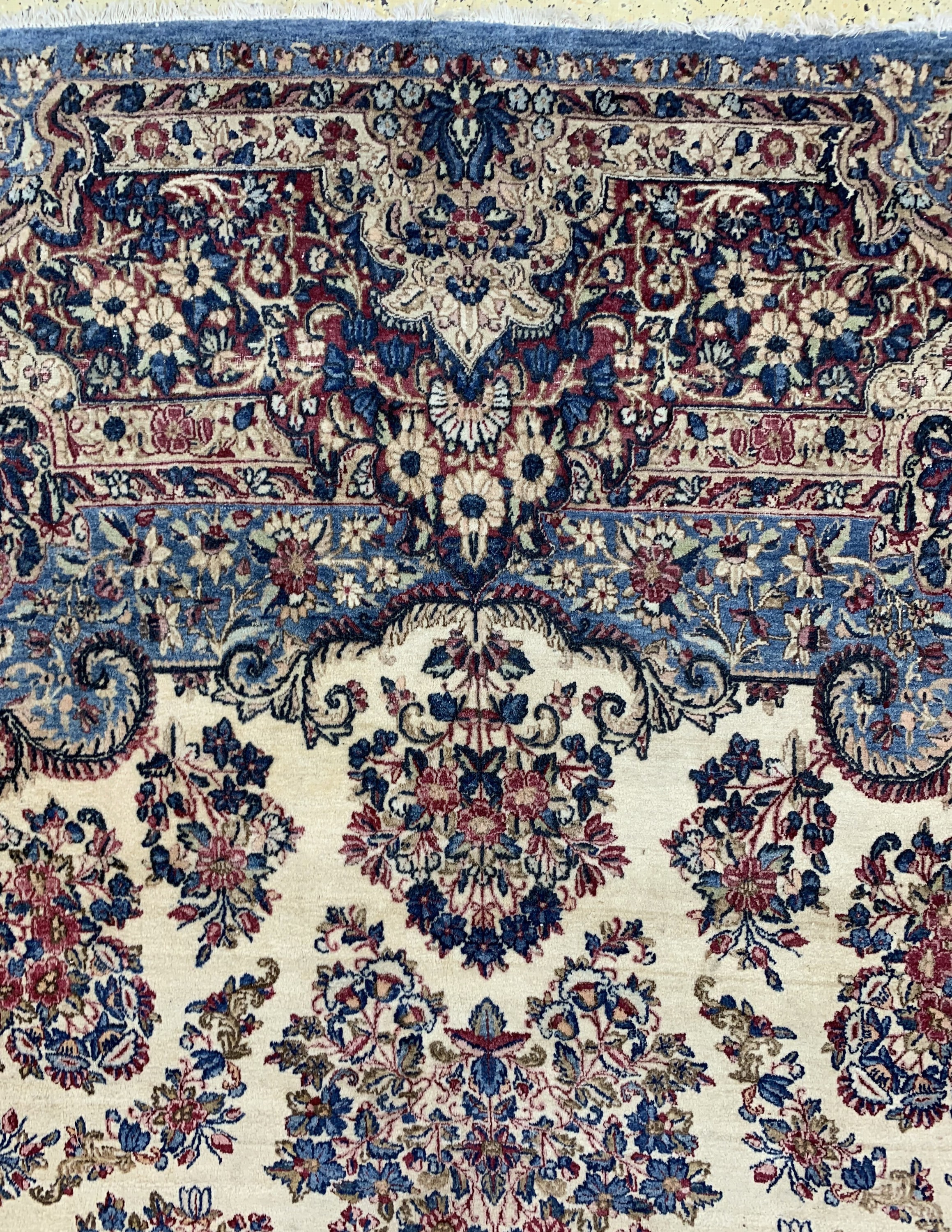 Detail f: Kerman"Lawar"antik, Persien, um 1900, Wolleauf Baumwolle, ca. 440 x 305 cm, EHZ: 3