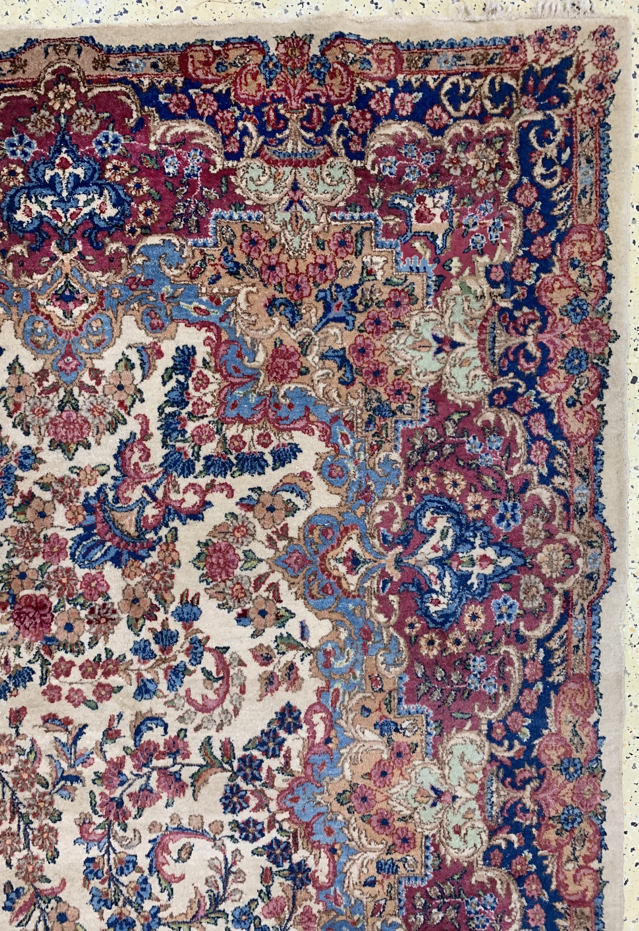 Detail f: Kerman"Lawar"antik, Persien, um 1900, Wolleauf Baumwolle, ca. 440 x 295 cm, EHZ: 2-3
