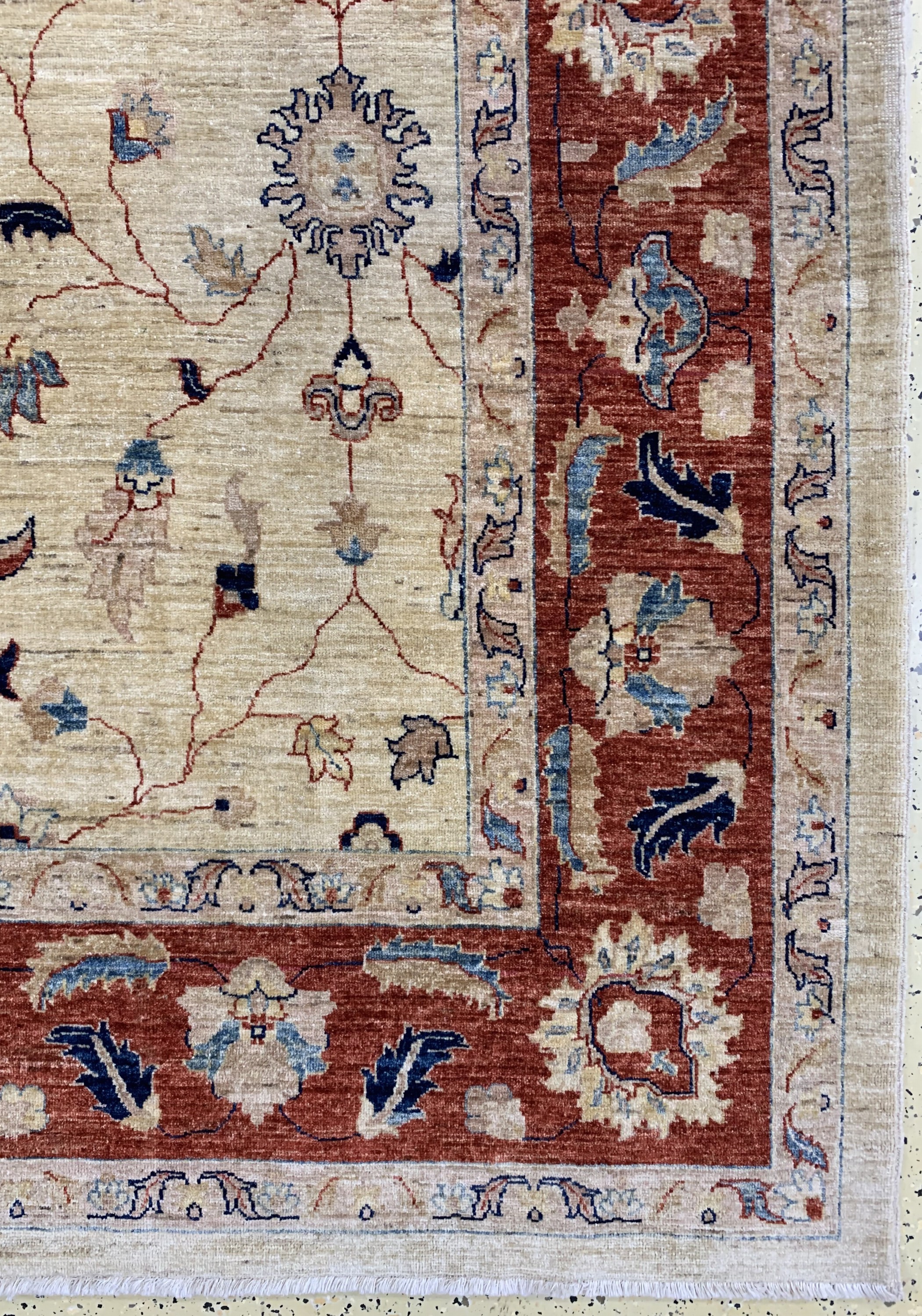 Detail a: Sigler, Pakistan, Ende 20.Jhd, Wolle auf Baumwolle, ca. 358 x 270 cm, EHZ: 2